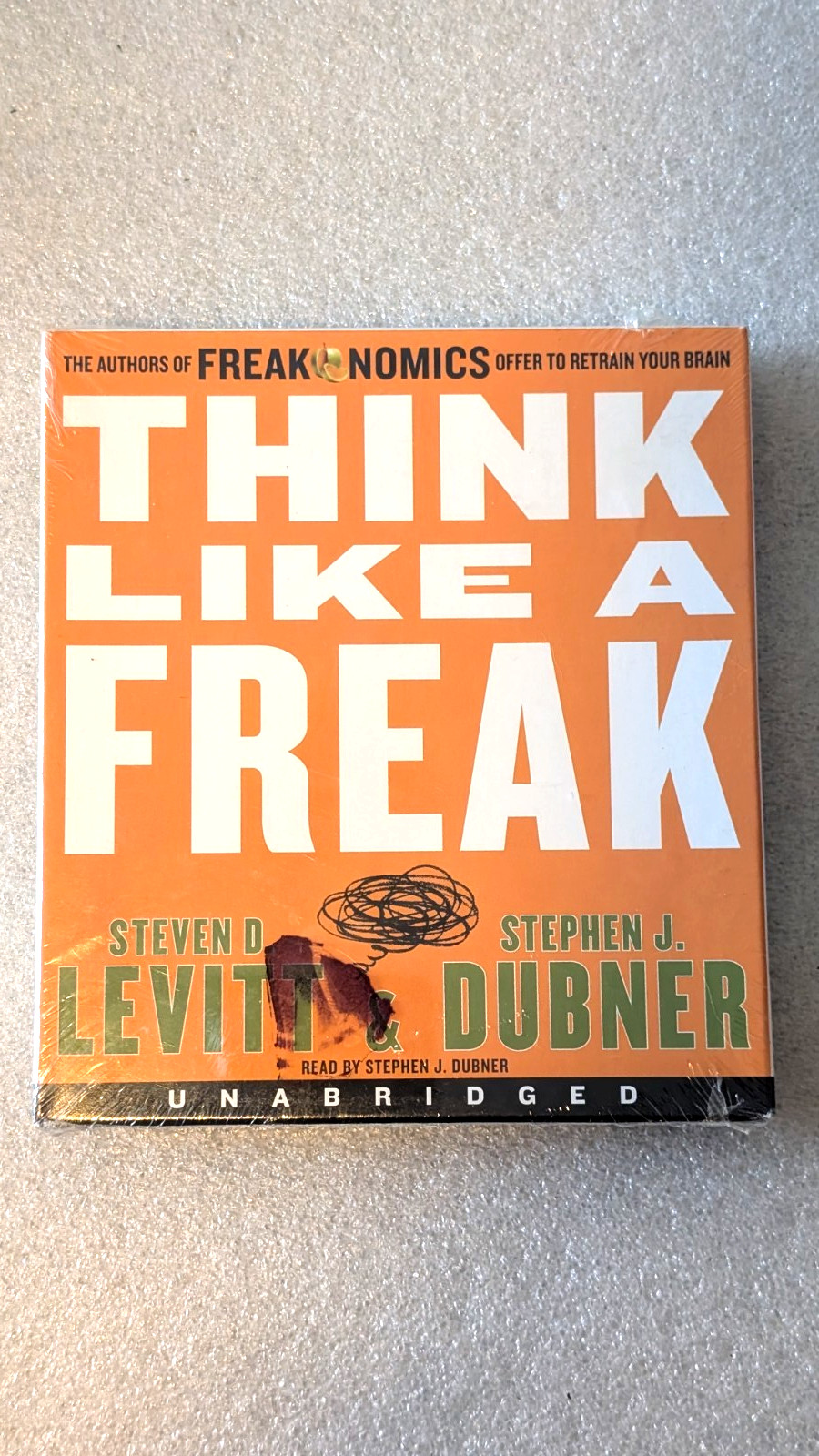 THINK LIKE A FREAK BY STEVEN D LEVITT AUDIOBOOK BRAND NEW 5 CDS FREE SHIP
