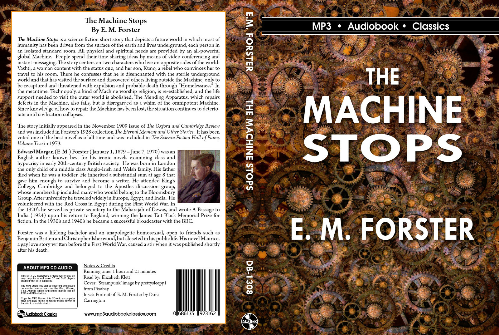 The Machine Stops — Unabridged MP3 CD Audiobook in DVD case