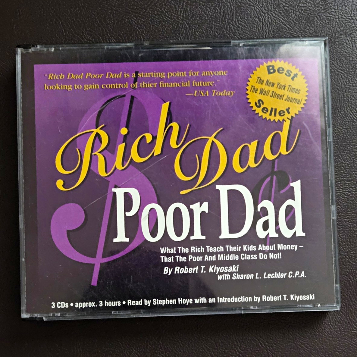 Rich Dad Poor Dad Abridged Audiobook Audio CD 3-Disc Set Narrated by Hoye