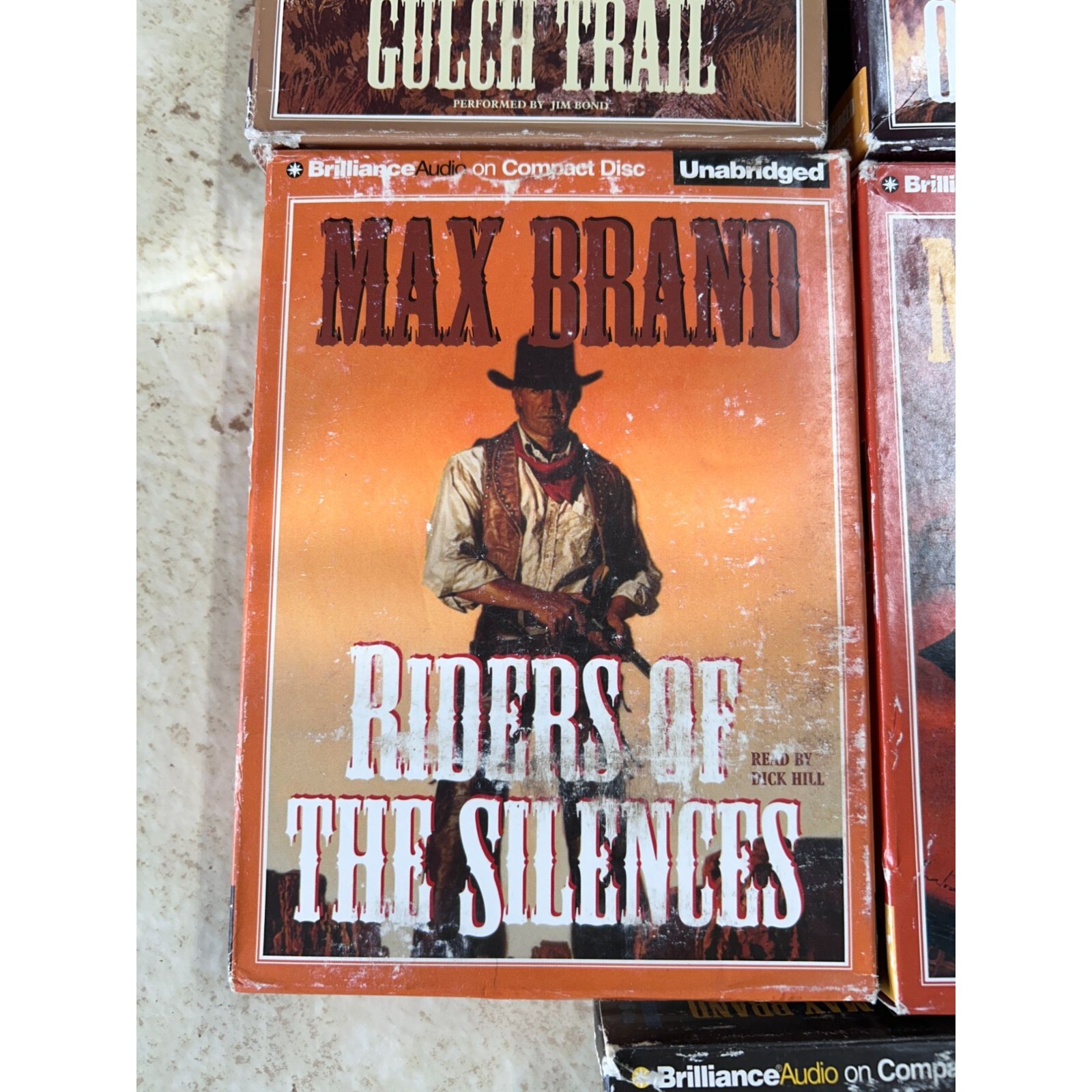 Set of 8 Titles MAX BRAND Western Genre Audio CD’s