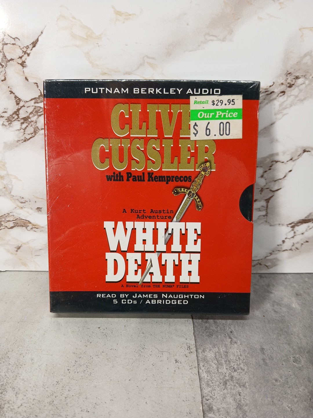 Clive Cussler Audio Books on CD «White Death» 5 CDs/Abridged NEW/SEALED