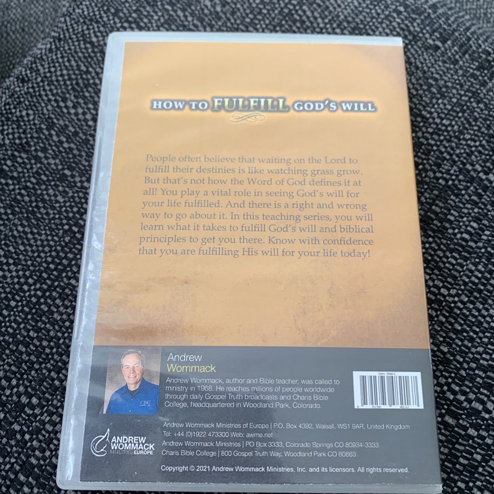 How to Fulfill GOD’s Will by Andrew Wommack on 5 CD ‘s 2021