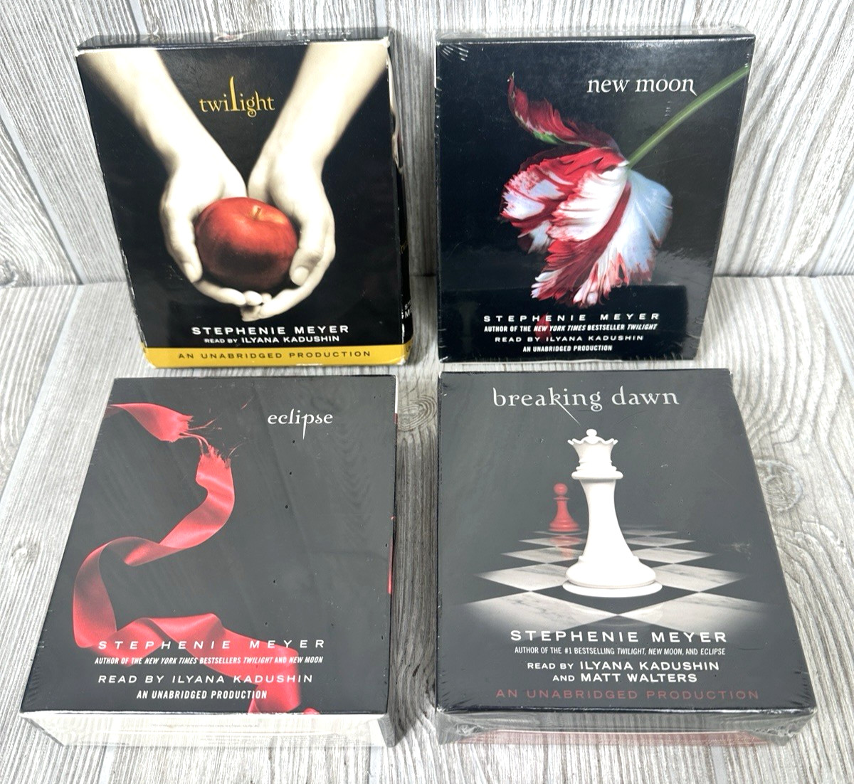 Twilight Saga 4 Book Audio Set Unabridged Editions Stephanie Meyer 1 Used/3 New