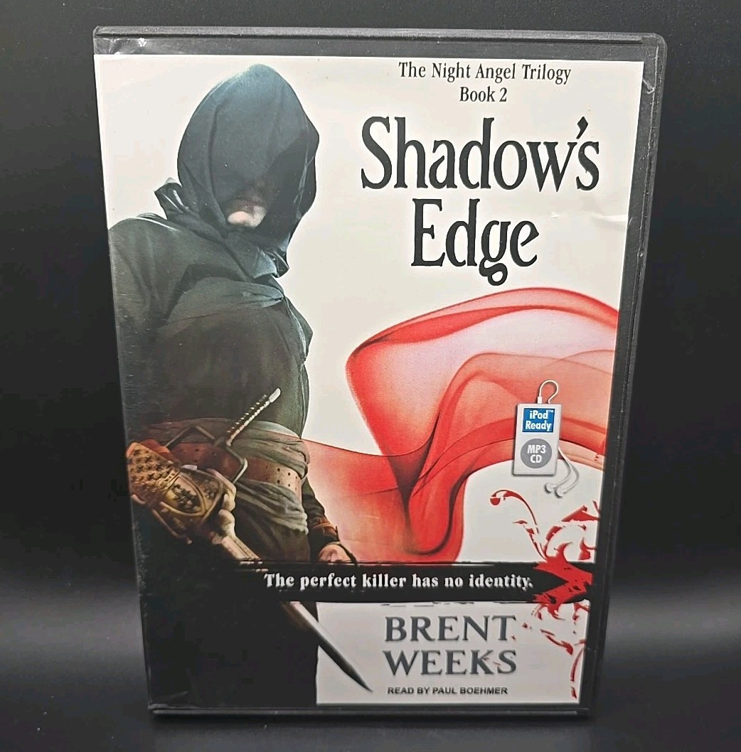 Night Angel Trilogy Book 2: Shadow’s Edge by Brent Weeks (2008, CD) Rare