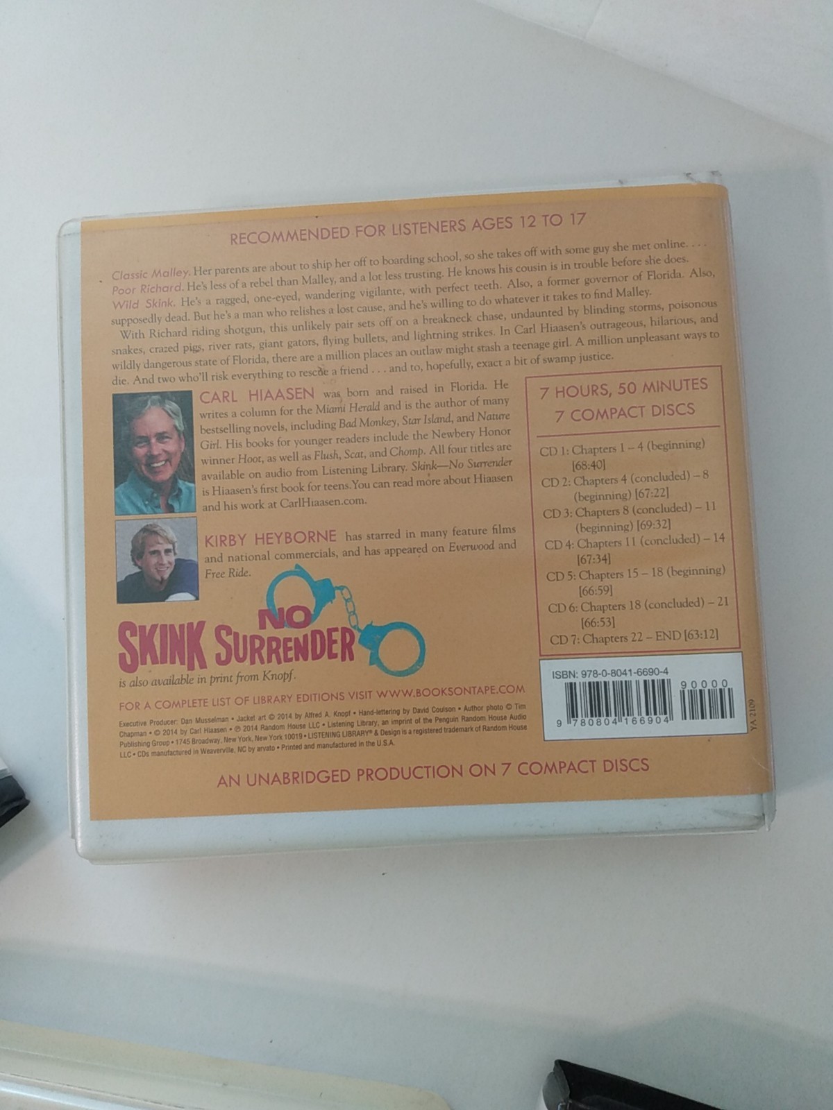 Lot of 7 Audiobook CD sets Tween Young Adult Fiction: Skink Three Quarters Dead