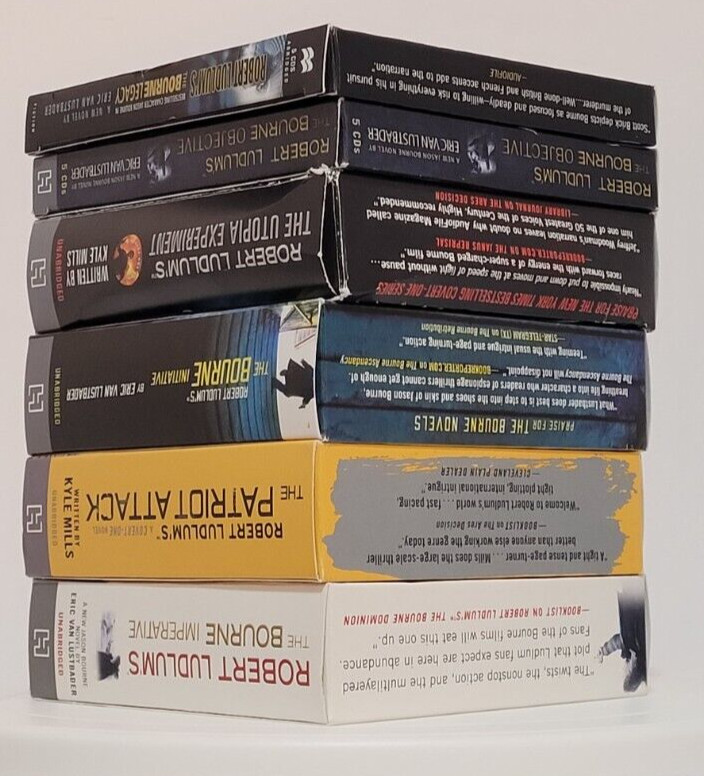 6 Robert Ludlum’s Jason Bourne Audio Books CD Bourne Legacy Objective Initiative