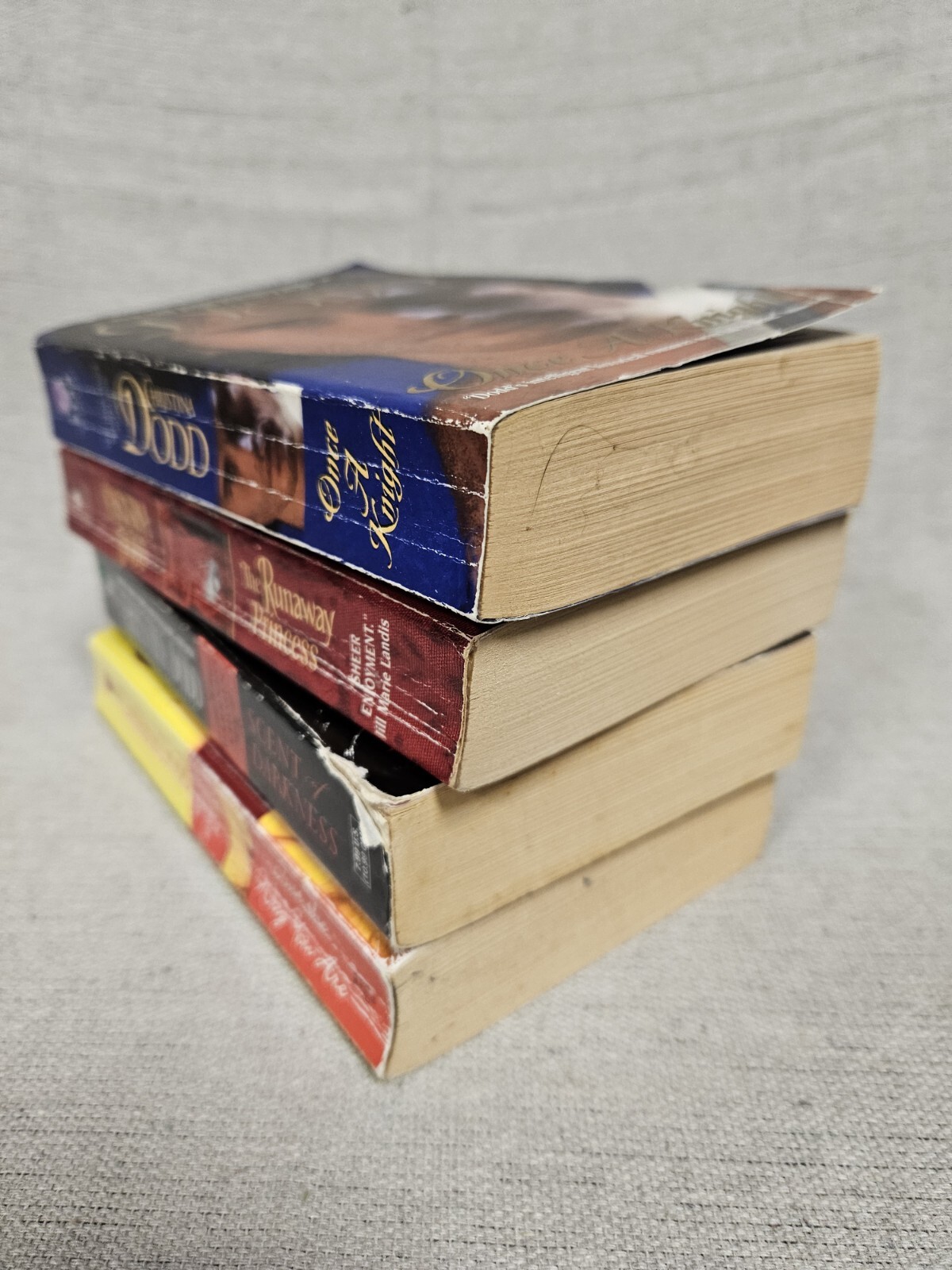 Christina Dodd 4 Book Lot — Scent Of Darkness, Once A Knight, The Runaway