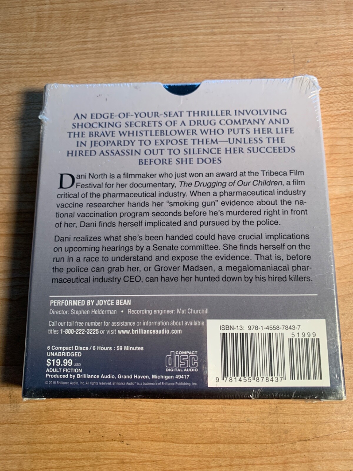 Vaccine Nation by David Lender Unabridged Audio (6 CDs)……….BRAND NEW & SEALED!