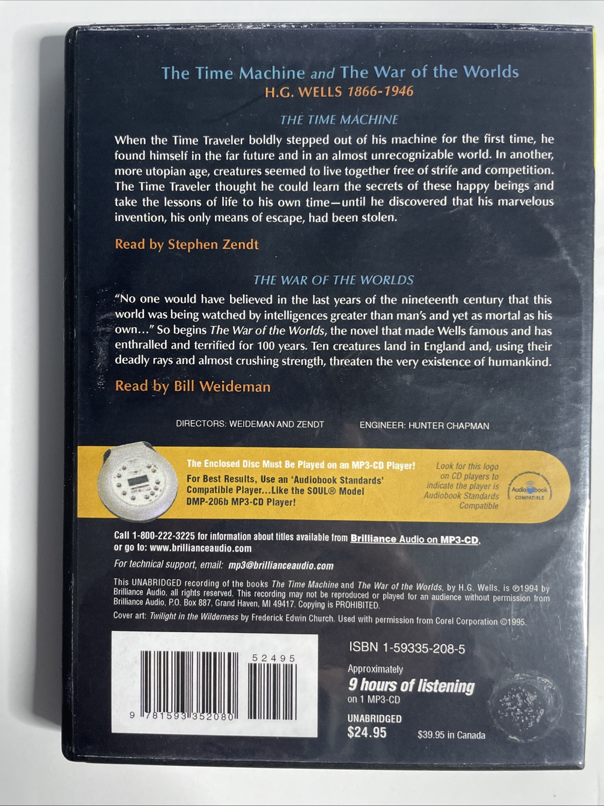 The Time Machine & The War of the Worlds by H.G. Wells Unabridged Audiobook MP3