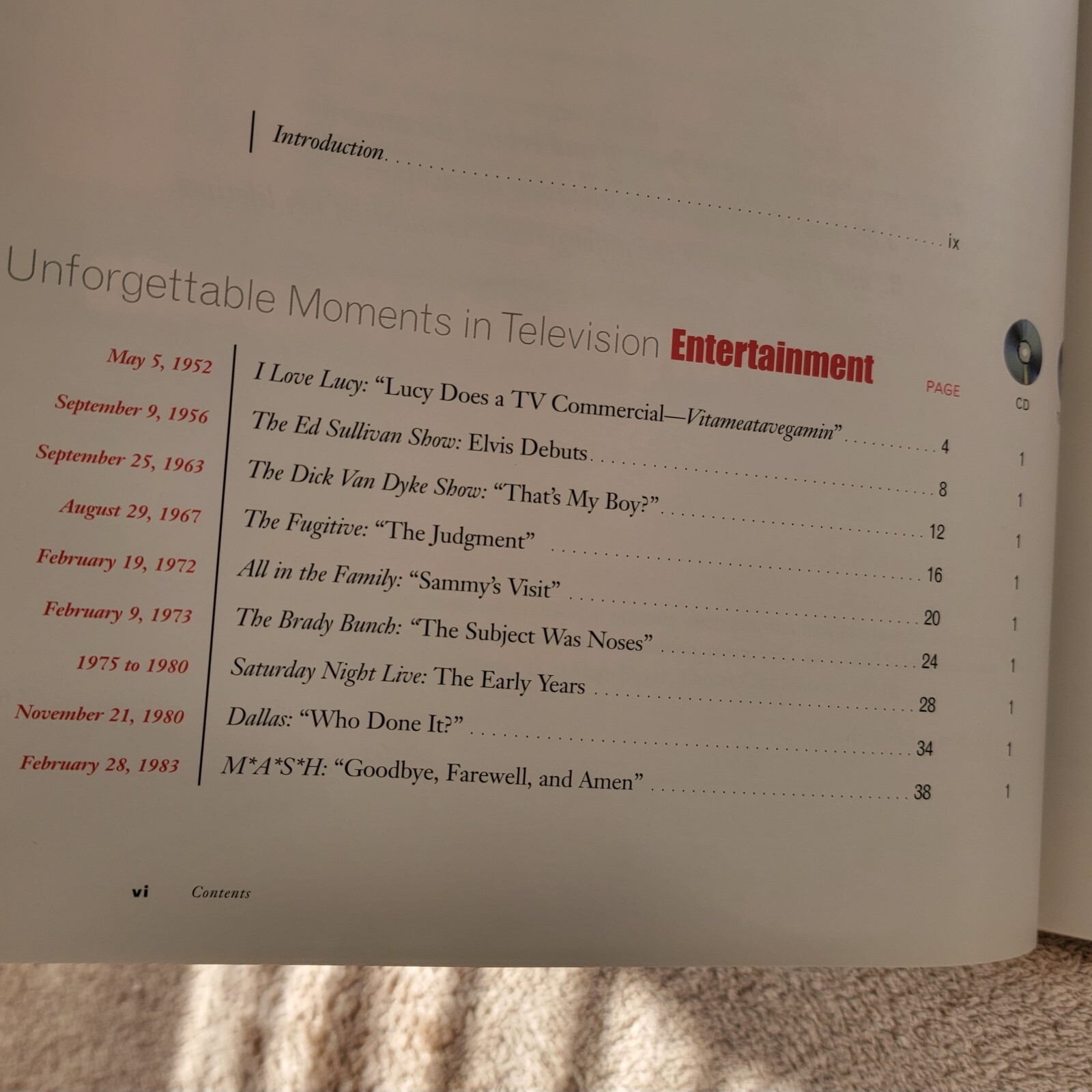 2002 Stay Tuned Televisions Unforgettable Moments Book TV w/ DVD And CDs