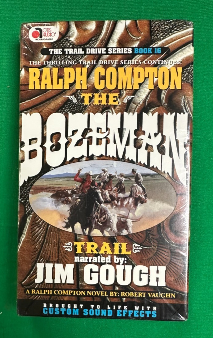 (Trail Drive #16)THE BOZEMAN TRAIL by Ralph Compton- Narrated by Jim Gough NEW
