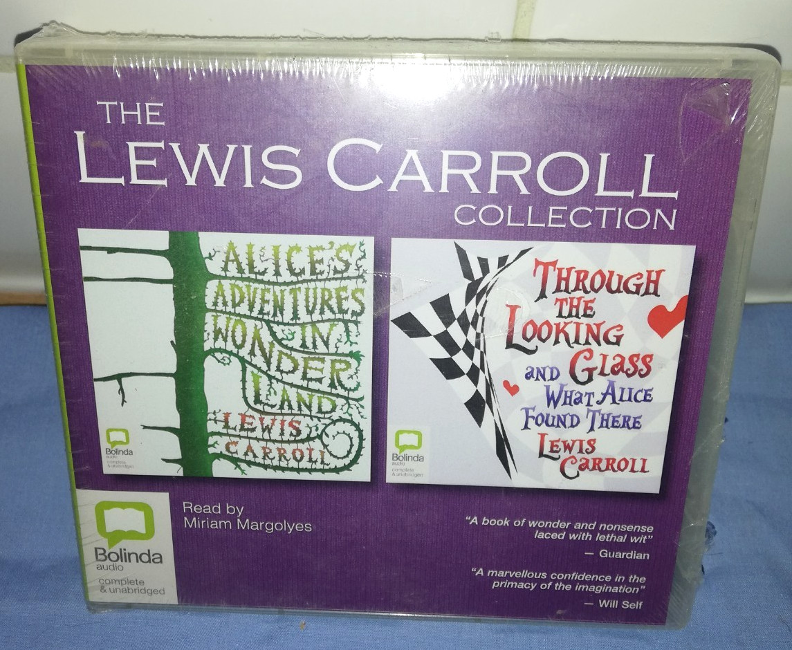 Lewis carroll complete alice audio cd set, bnafs, rare!
