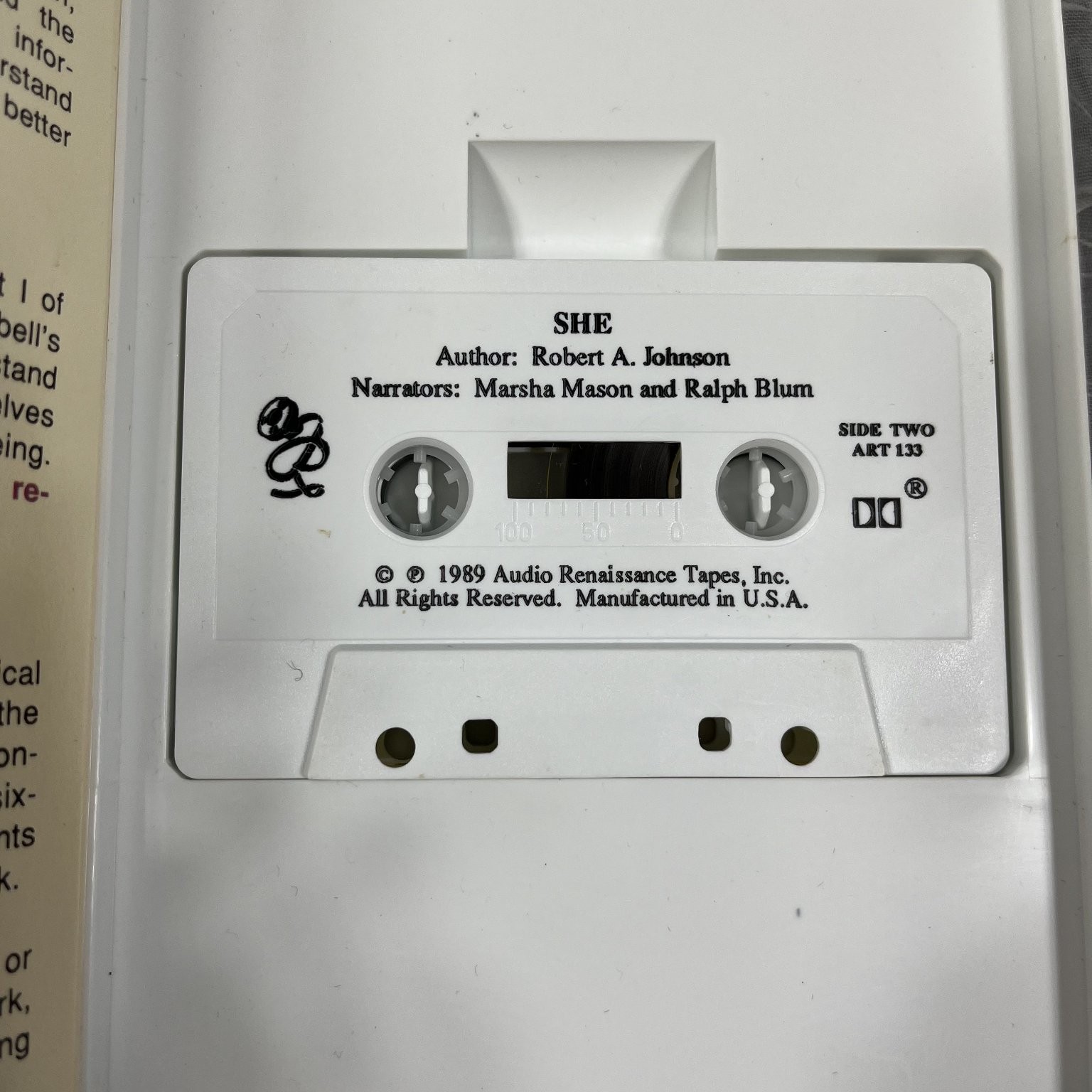 She by Robert A. Johnson Audiobook Cassettes Unabridged 1 Tape