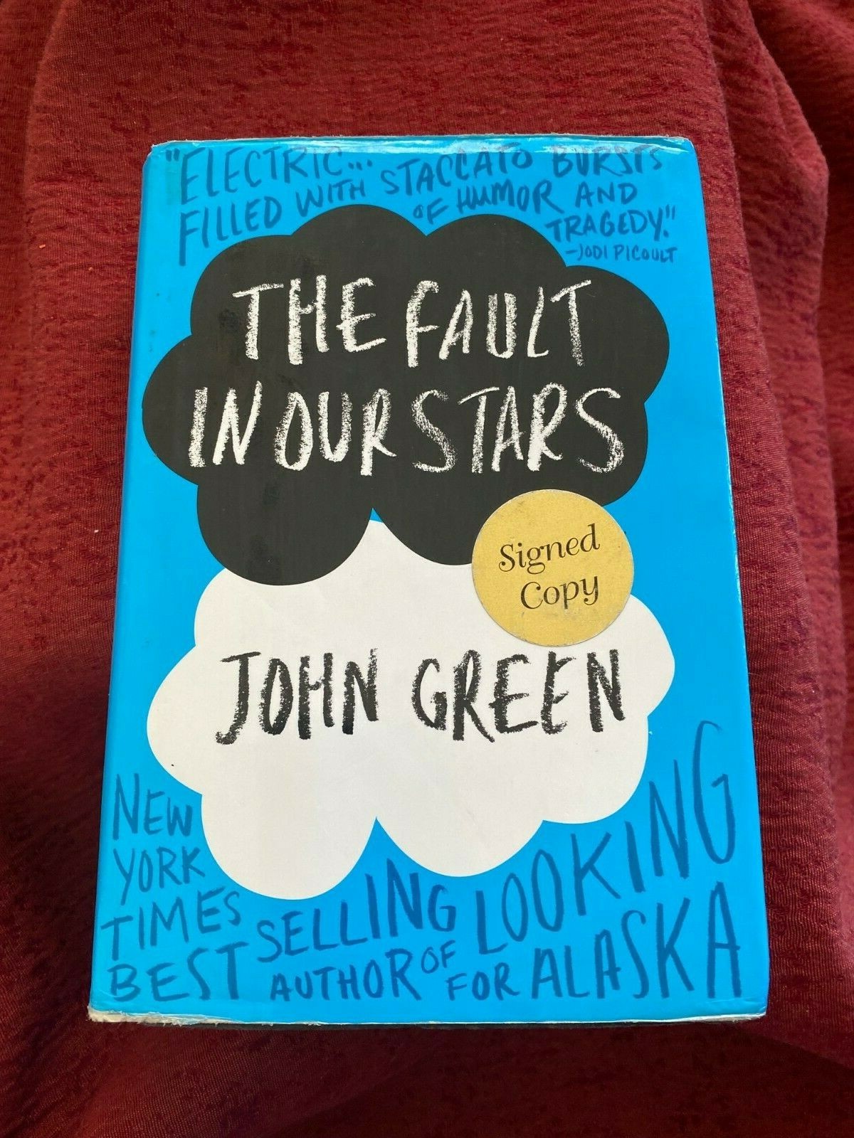 The Fault in Our Stars by John Green (2012, Hardcover) SIGNED
