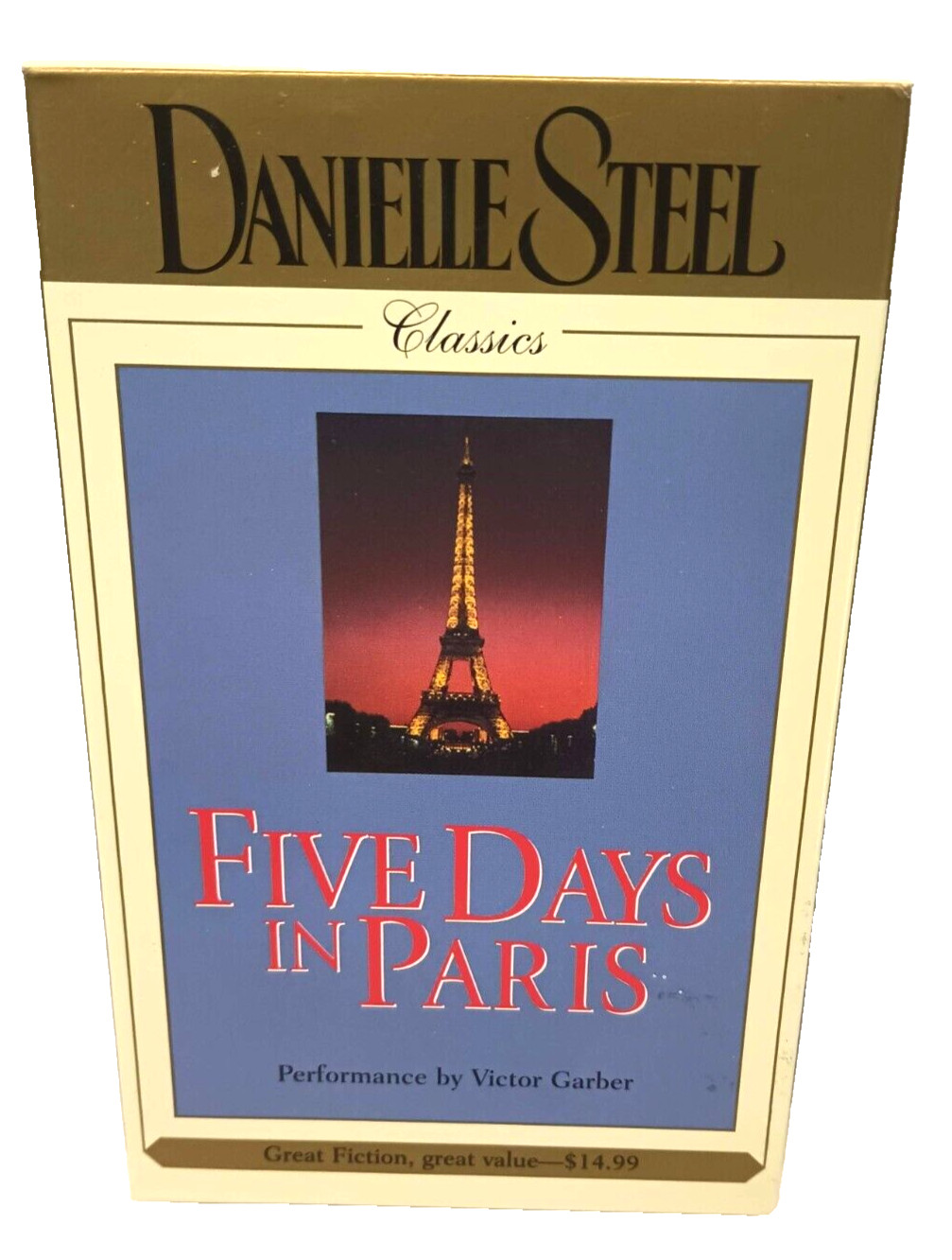 Danielle Steel Audio Book — Five Days In Paris 7 Hours on 4 Cassettes