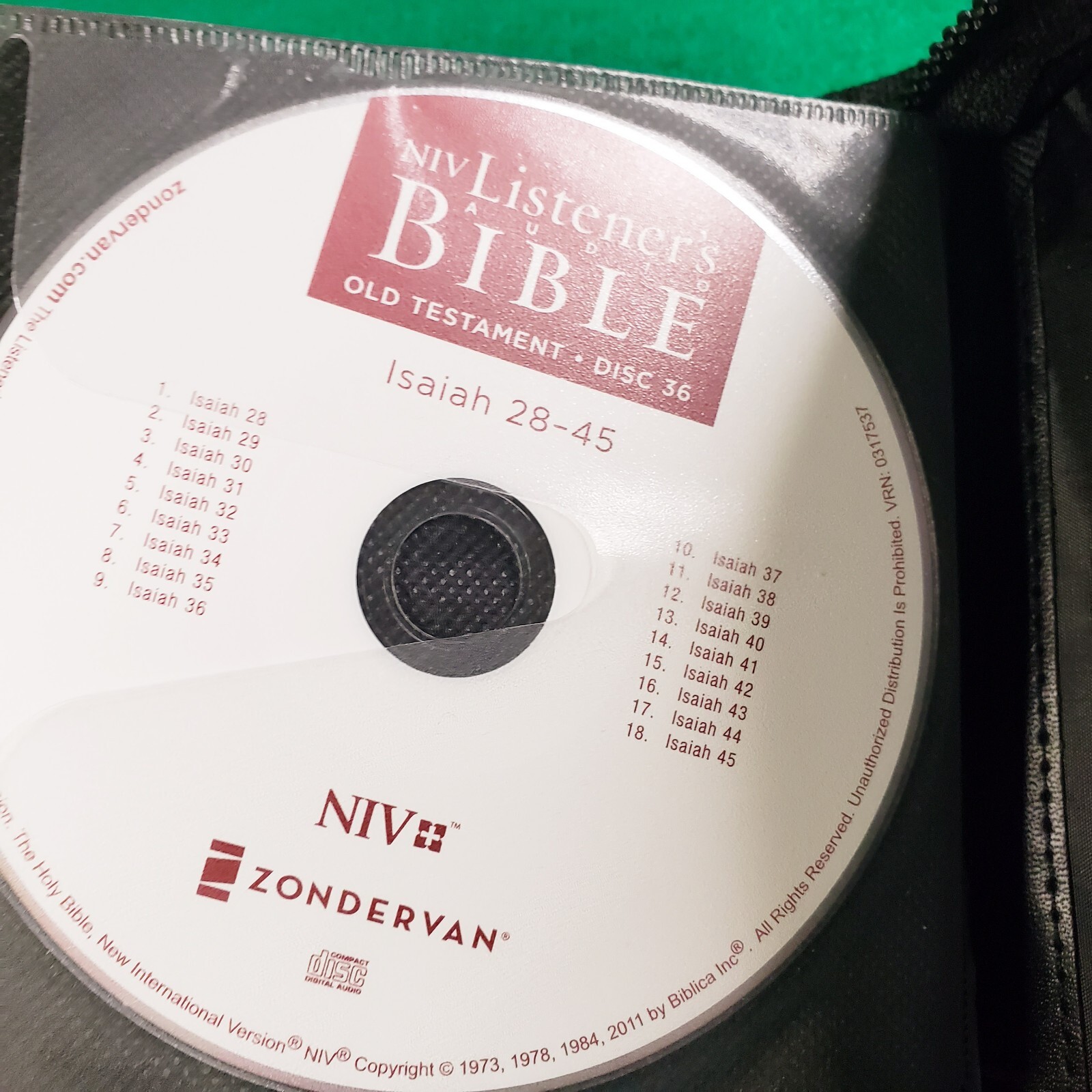 THE LISTENER’S BIBLE NIV Read By Max McLean 66 (CD)s Old And New Testaments