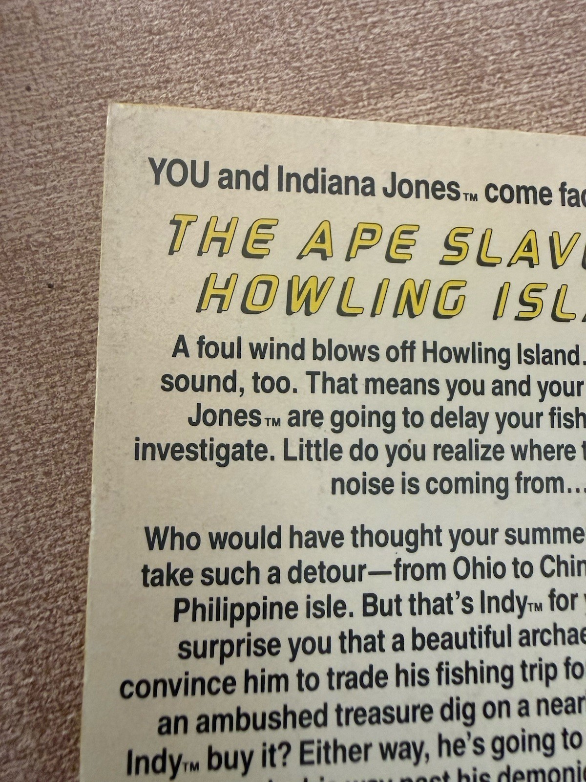 3 Indiana Jones FIND YOUR FATE Ape Slaves of Howling Island Cult Legion Book 16