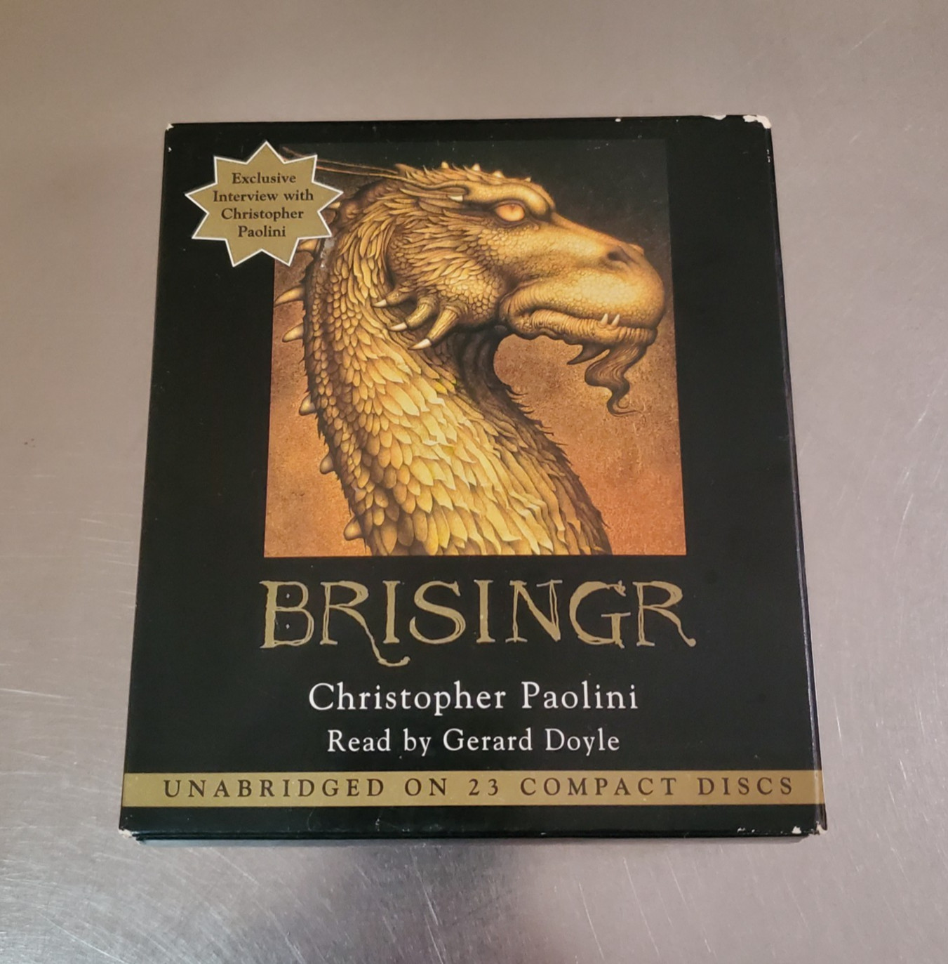 BERSINGR Audio Book by Christopher Paolini (Inheritance #3) 23 Disc CD-Audio Set