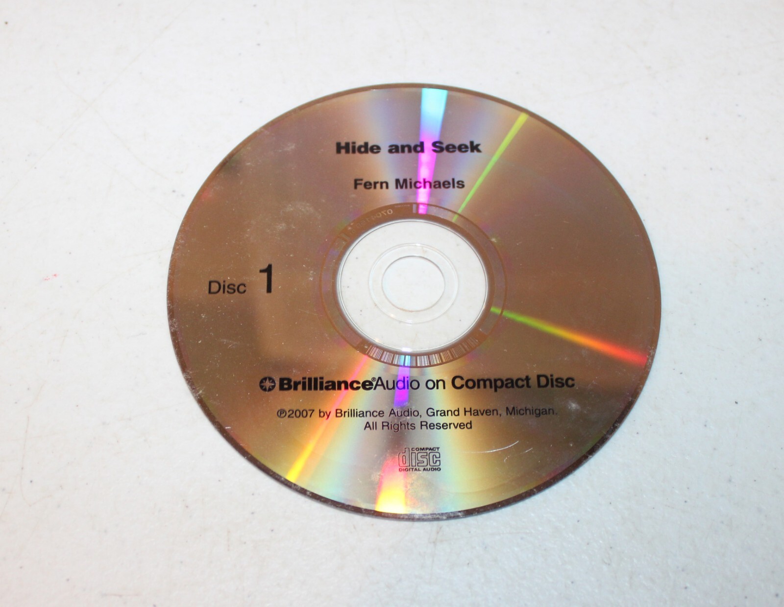 Hide and Seek by Fern Michaels Disc 1 (CD, Audiobook, 2007) **DISC ONLY**