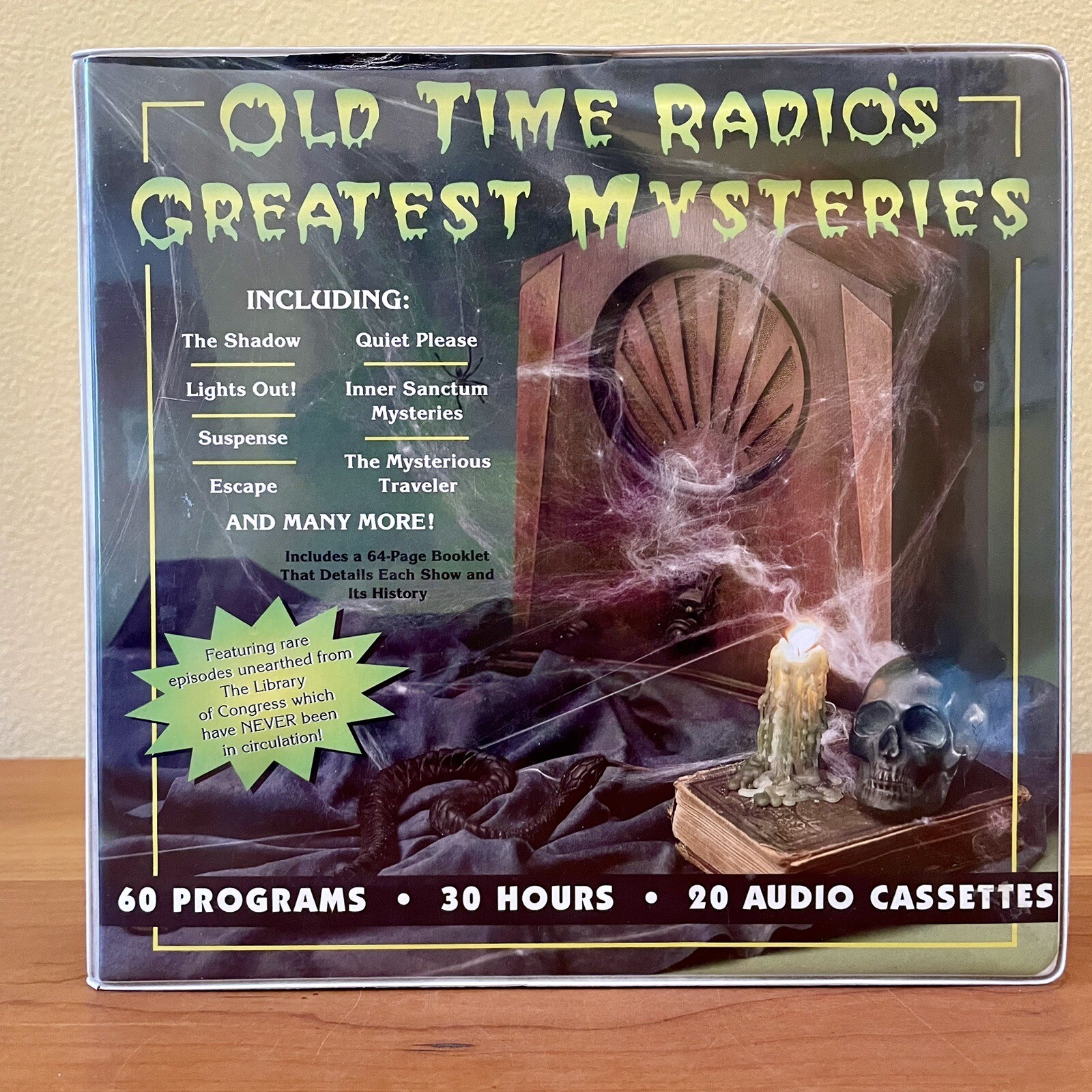OLD TIME RADIO ‘S GREATEST Mysteries Cassette Tapes Audio Plays 1930s-40s Thrill