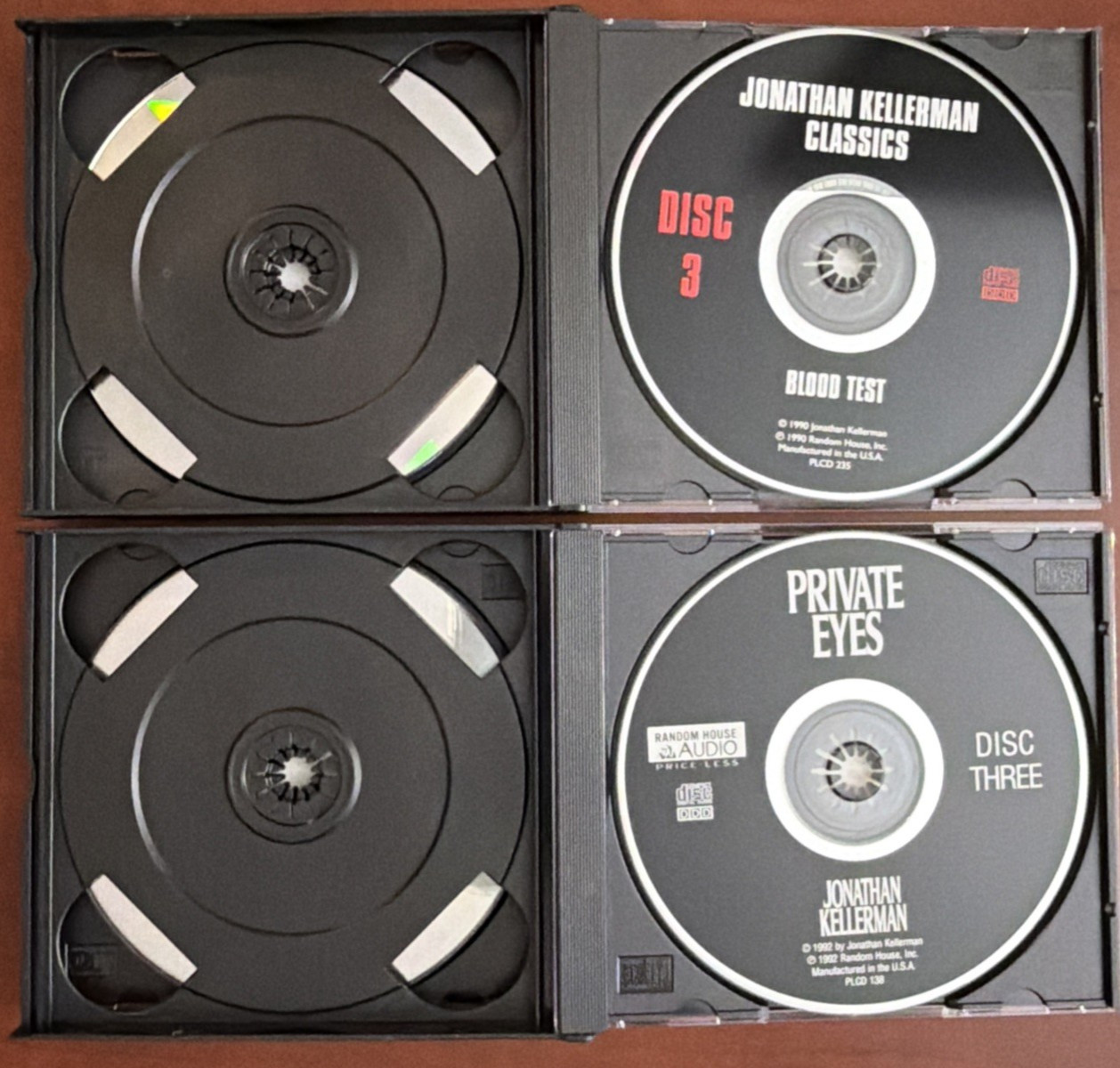 Jonathan Kellerman Audiobook CD Lot of 5 Therapy Twisted Blood Test Private Eyes