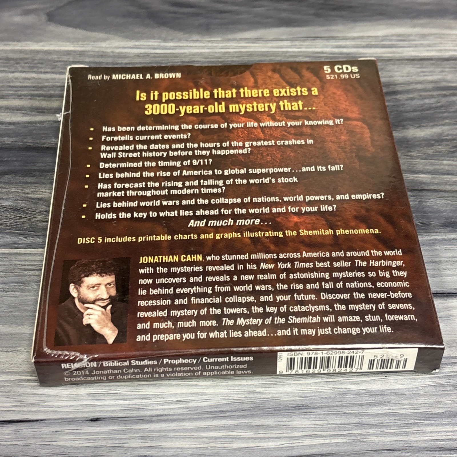 The Mystery of the Shemitah by Jonathan Cahn (Audio CD, 2014) 5 CDs NEW SEALED