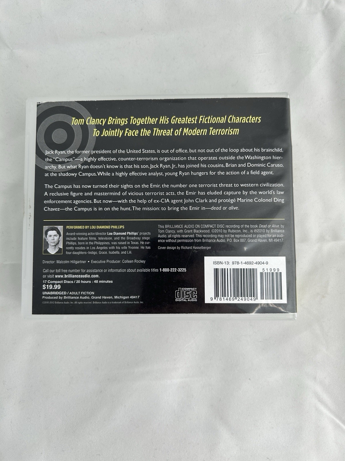 Tom Clancy & Grant Blackwood Dead or Alive Unabridged Audiobook CD 20h48m