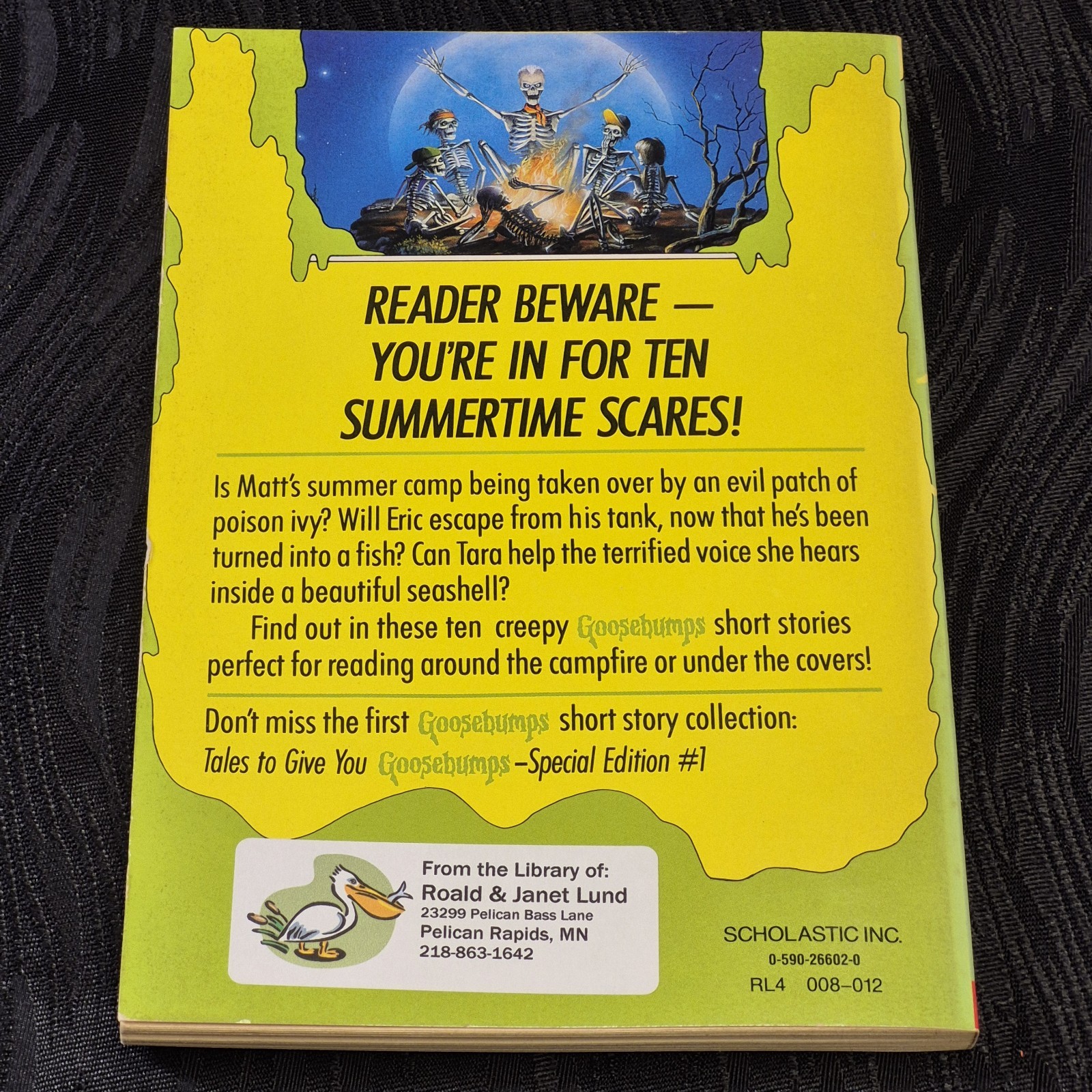 Tales to Give You Goosebumps Special Edition #1 and #2 R.L. Stine Books 1990s
