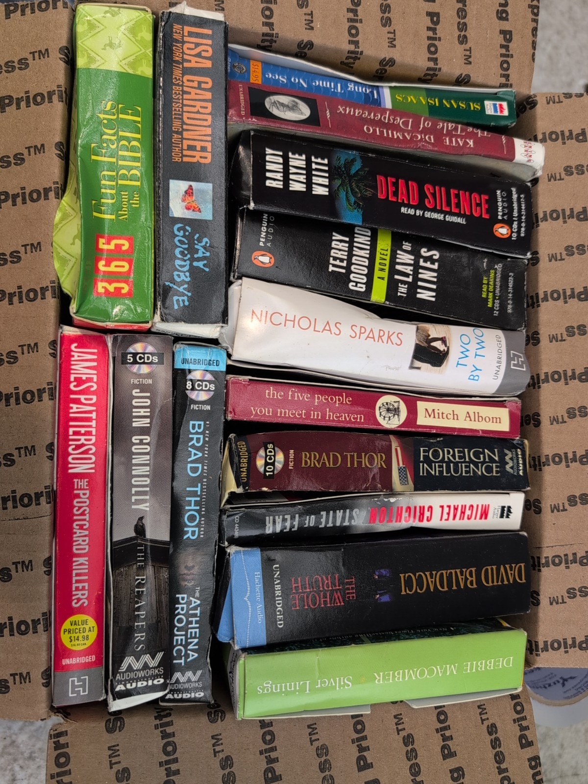 Mixed Lot of 15 Audio Books on CD Thriller Mystery Drama Suspense +More T6#217