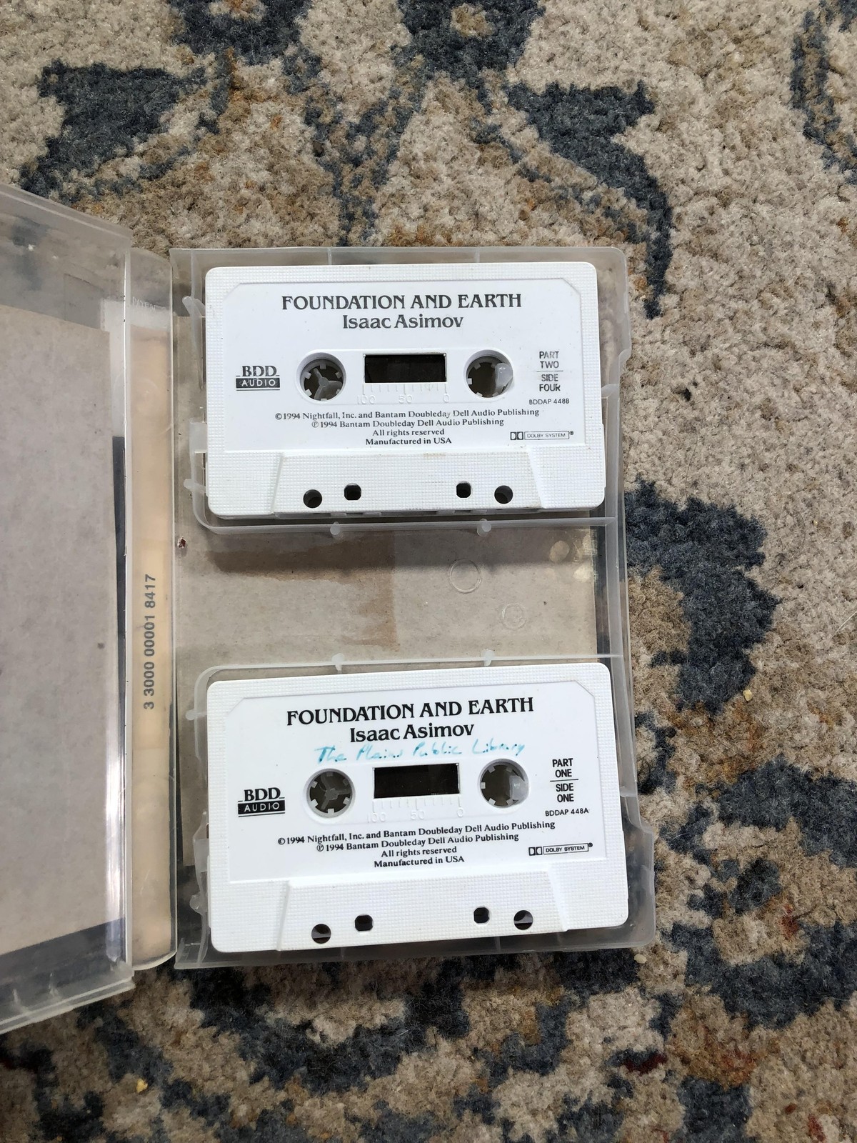 Vintage Foundation And Earth Audio Cassette Isaac Asimov 2 Tapes BDD Sci Fi