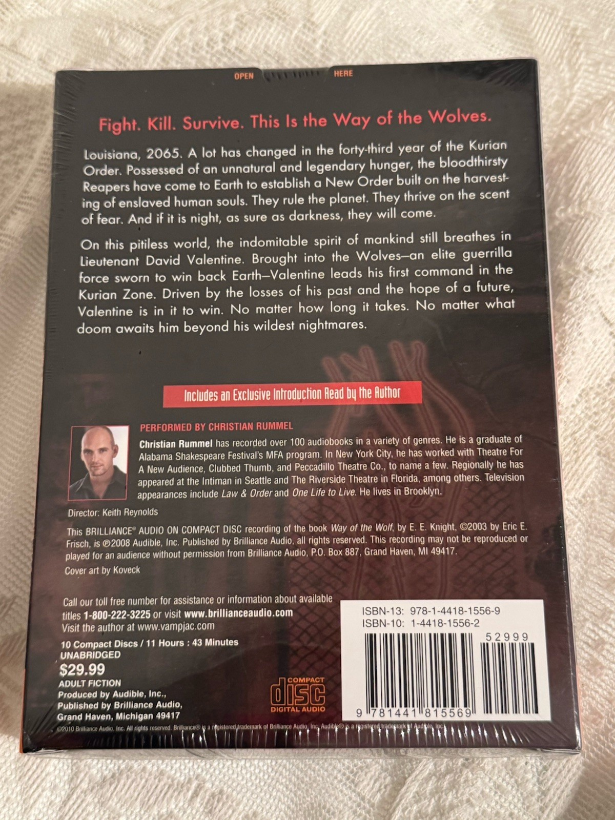 Way of the Wolf by E. E. Knight (2010) Unabridged Audio Book CD Christian Rummel