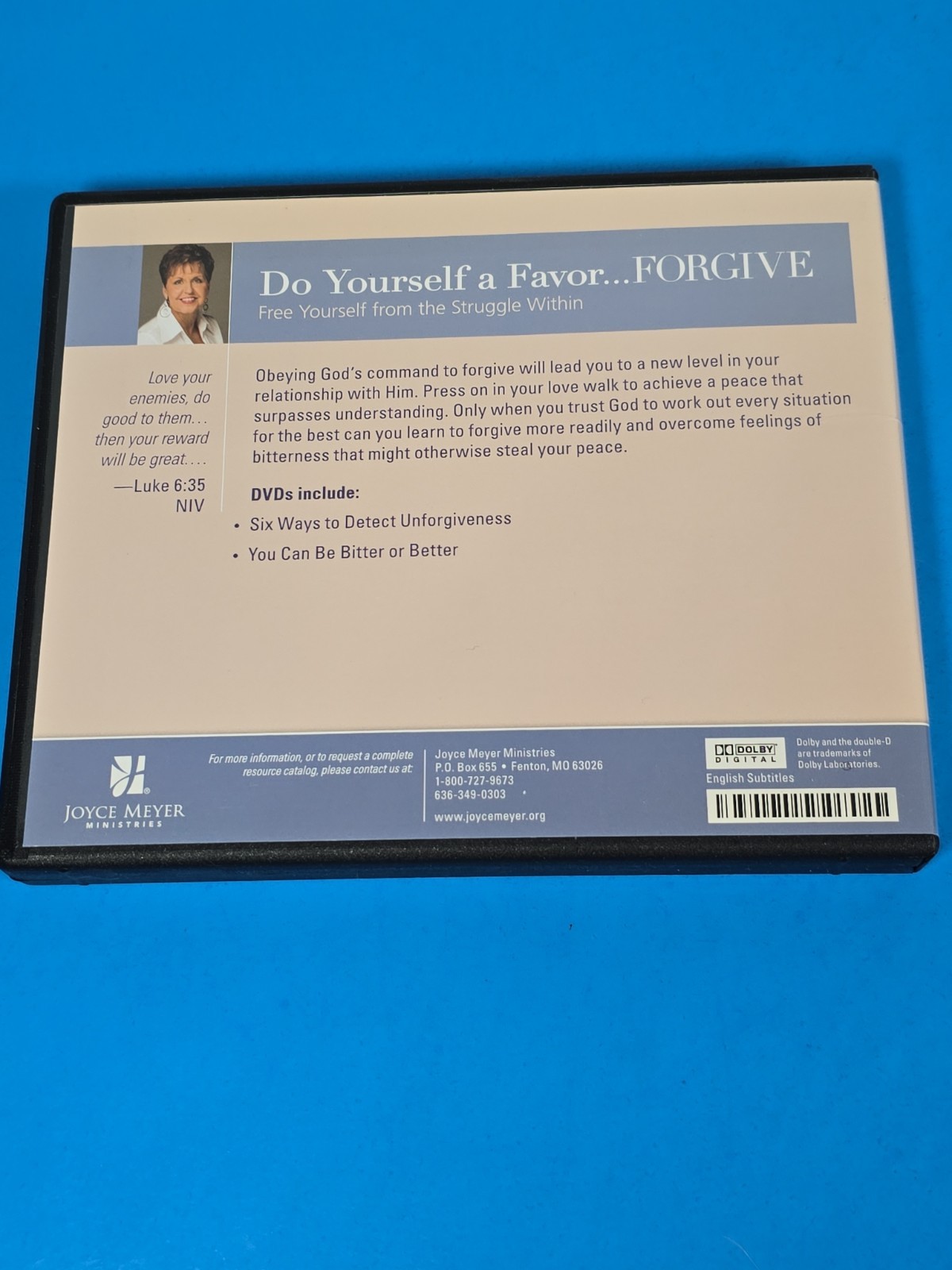 Joyce Meyer Synergy Edition Do Yourself A Favor CD DVD Teaching Notes Complete