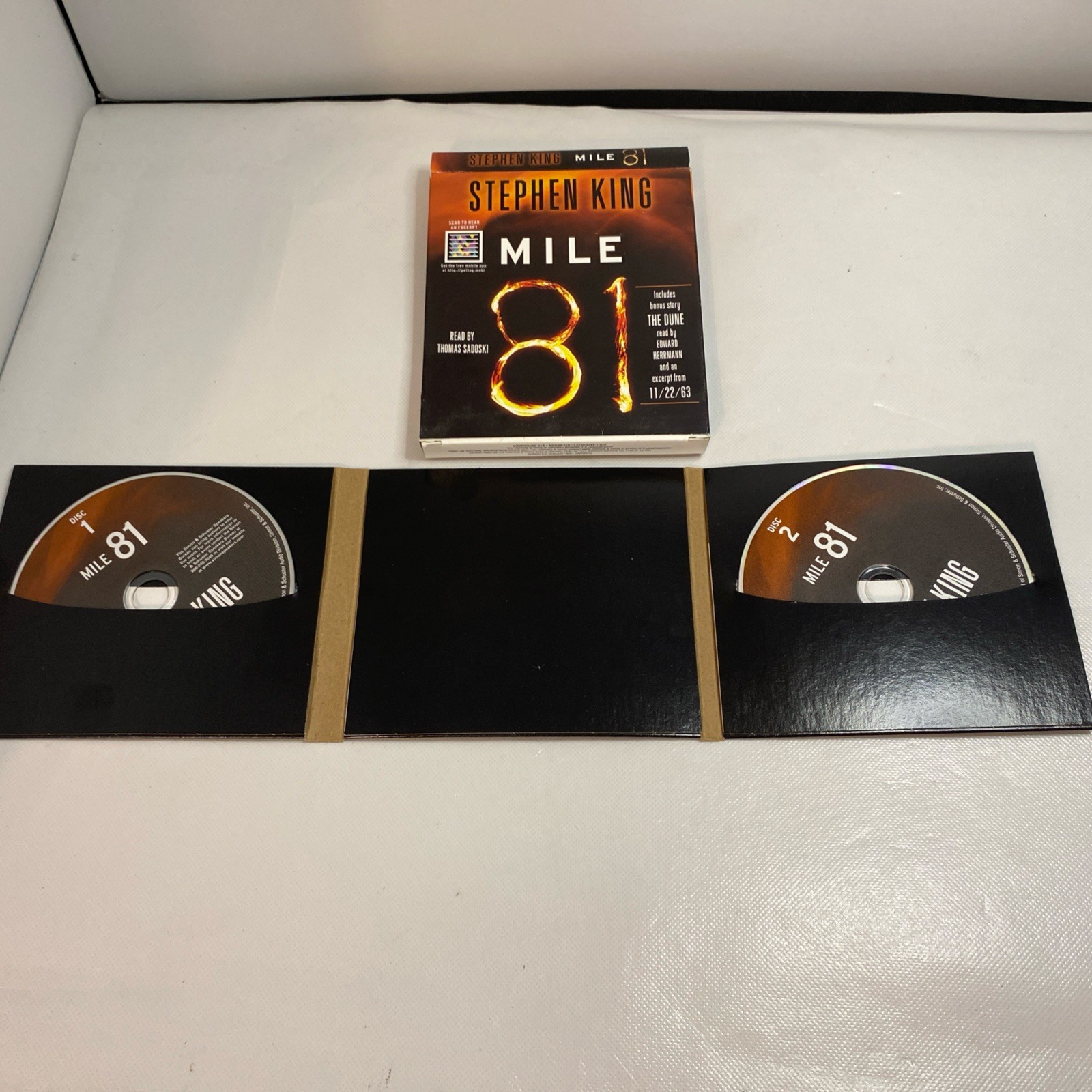GOOD Mile 81 By Stephen King Audio Book Read By Thomas Sadoski 2 Disc Audiobook