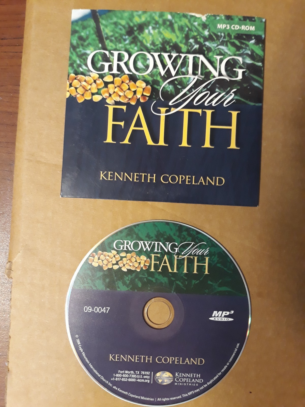 Growing Your Faith (2006 CD) Kenneth Copeland. MP3 CD-ROM 09-0047 91-5815