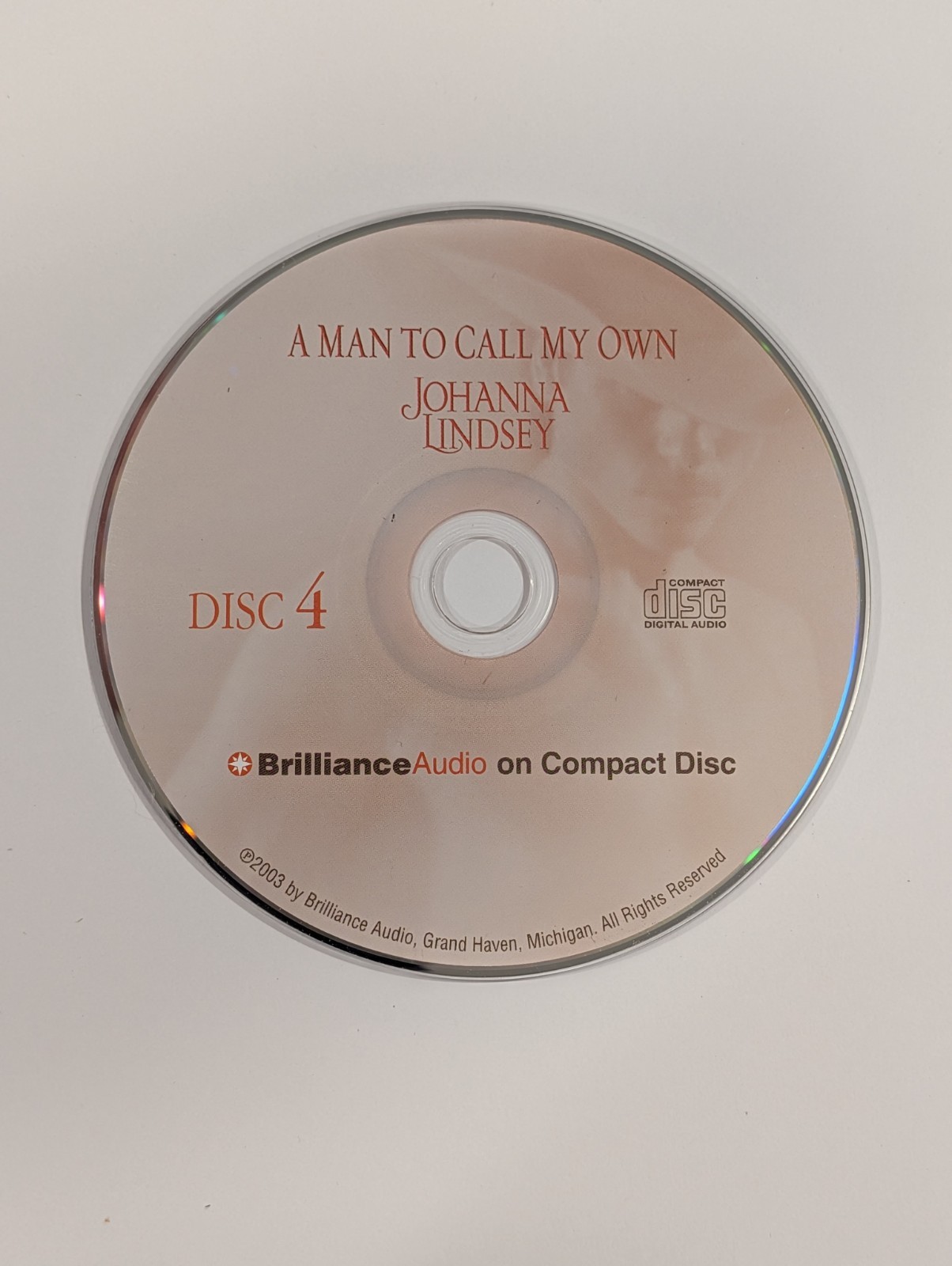A Man To Call My Own | Audiobook CD | DISC 4 ONLY | Replacement Disc