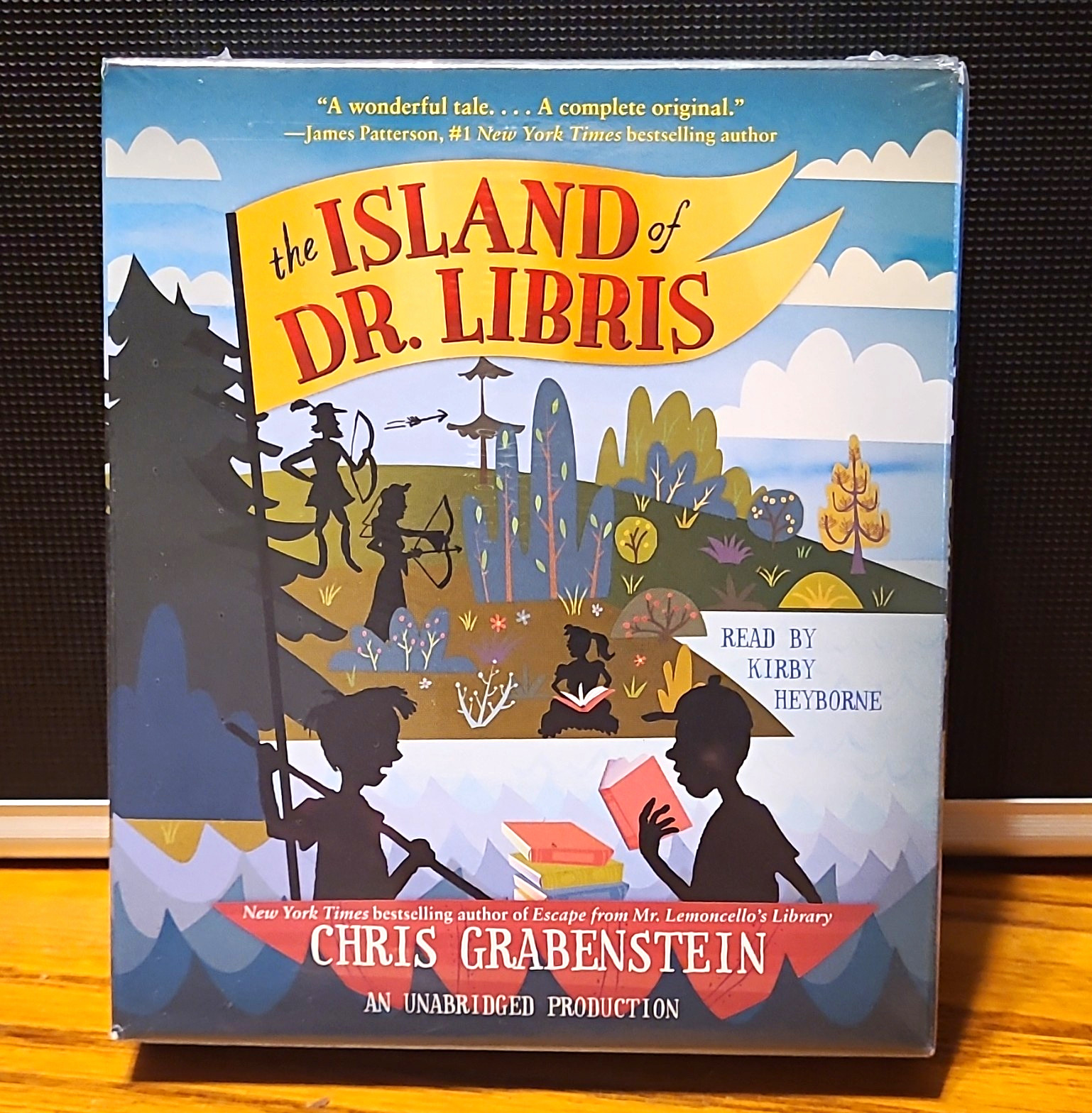 Listening Library The Island of Dr. Libris Unabridged 4CD Kirby Heyborne