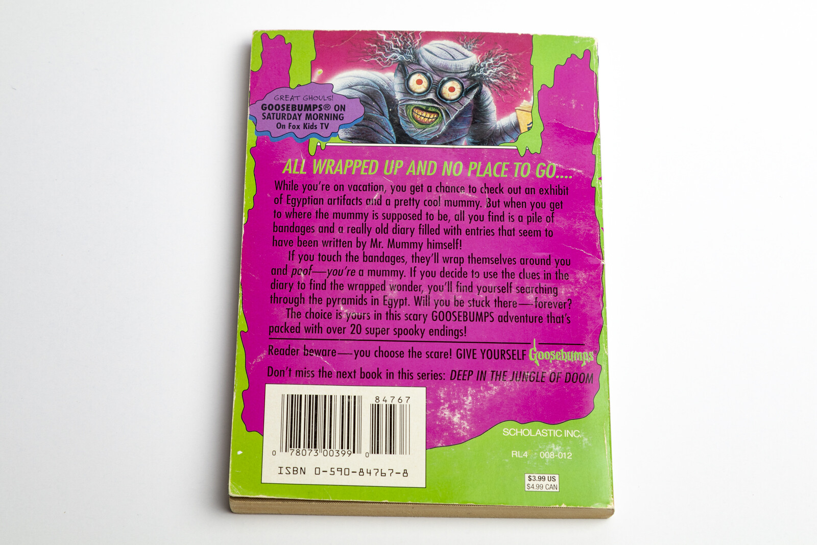 Vintage R.L. Stine Give Yourself Goosebumps #10 Diary of a Mad Mummy (1996)