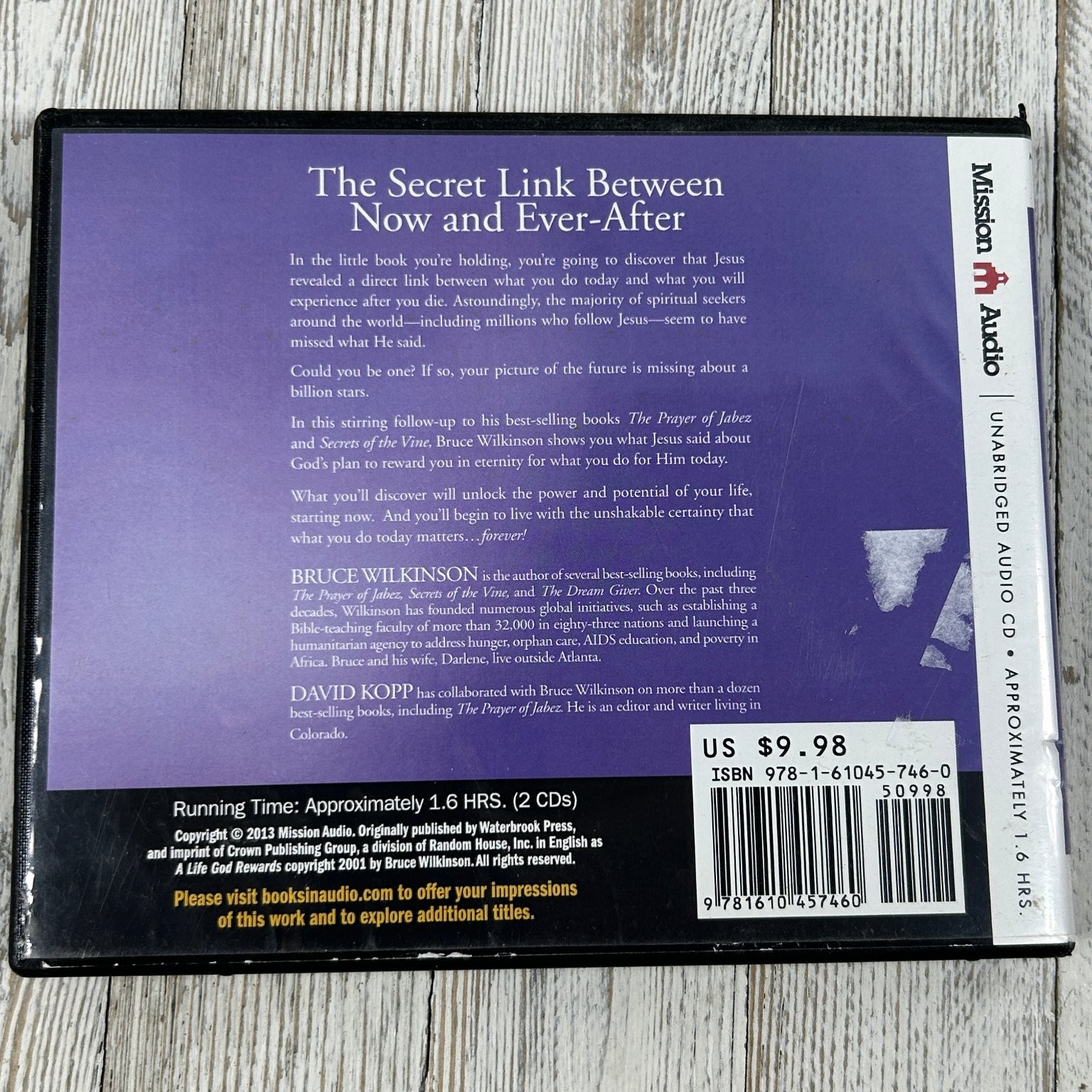 A Life God Rewards by Bruce Wilkinson Audiobook CDs Unabridged 2 Discs