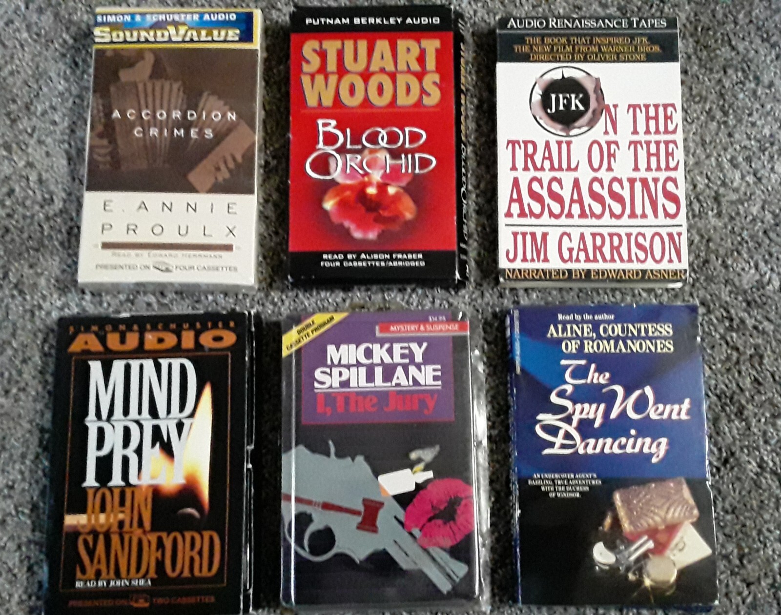 Thriller Audio Cassette lot book Tapes Spy Mystery Horror Suspense Vintage RARE