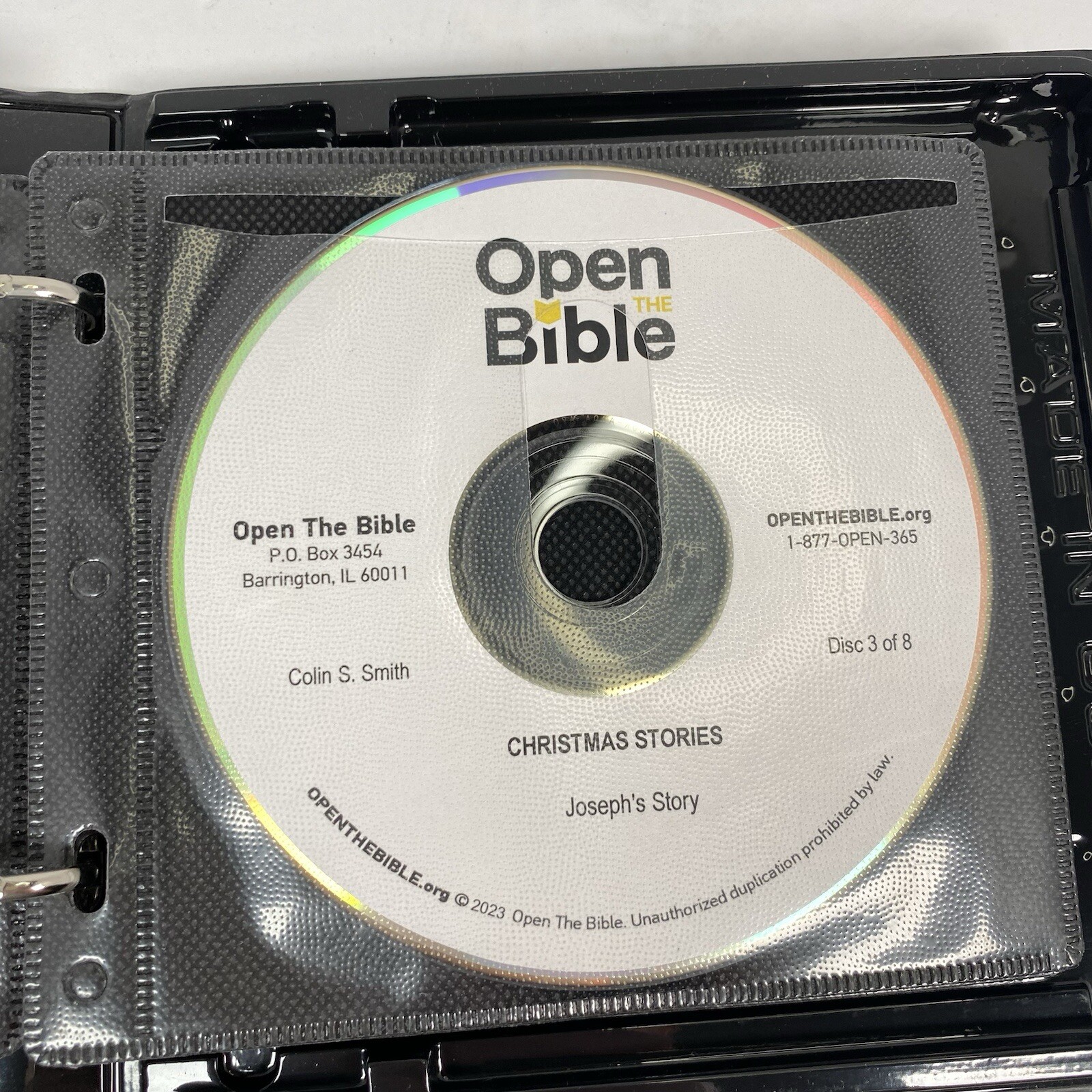Open The Bible CHRISTMAS STORIES 8 Audio CD Set Christian Faith — Colin S. Smith