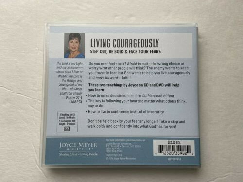 Joyce Meyer 2 DVDs & 2 CD s Living Courageously New in Sealed Plastic Case