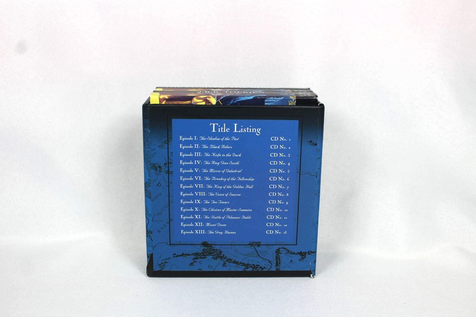 J.R.R. TOLKIEN THE LORD OF THE RINGS 13 DISC BOX SET COMPLETE-MISSING BOX COVER