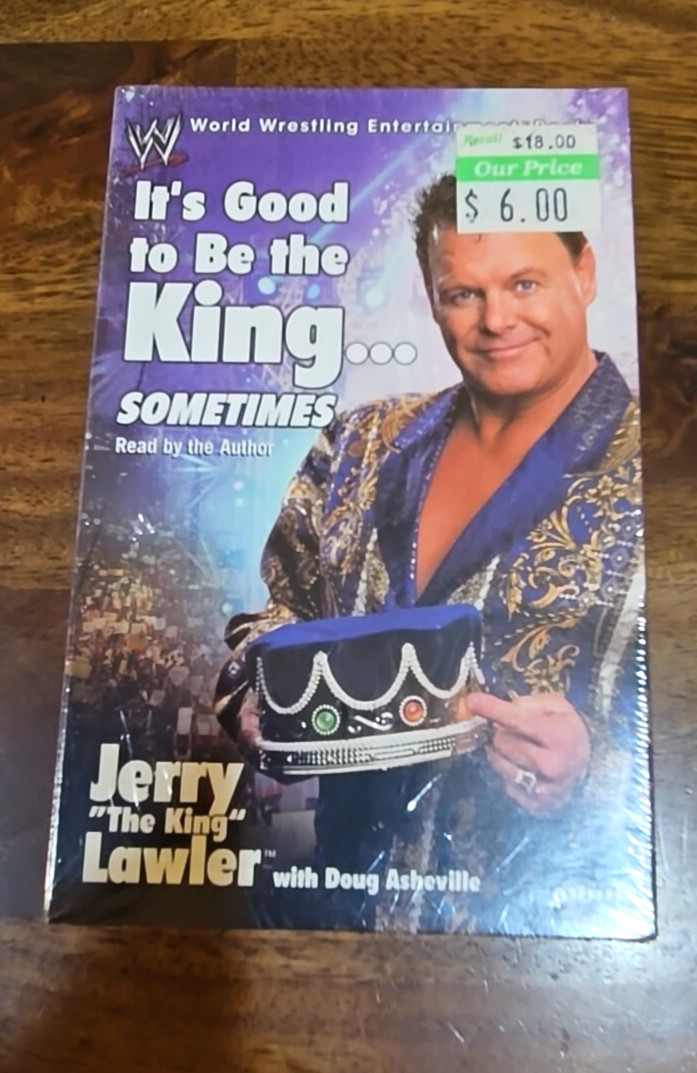 NEW It’s Good to Be the King…Sometimes by Jerry Lawler 2 audio cassettes WWE