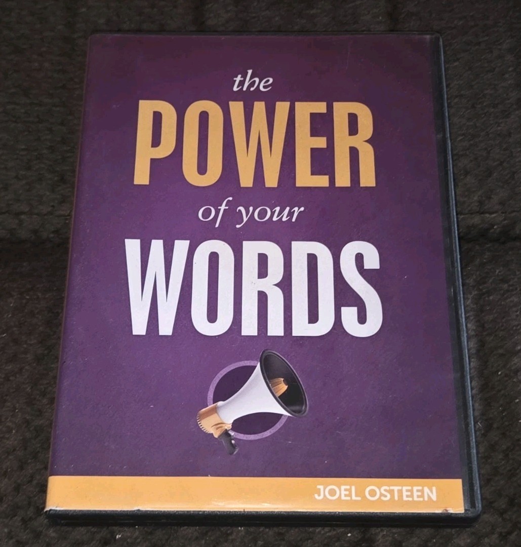 The Power of Your Words Pastor Joel Osteen 3 CD Set/DVD (2012) Play Tested!