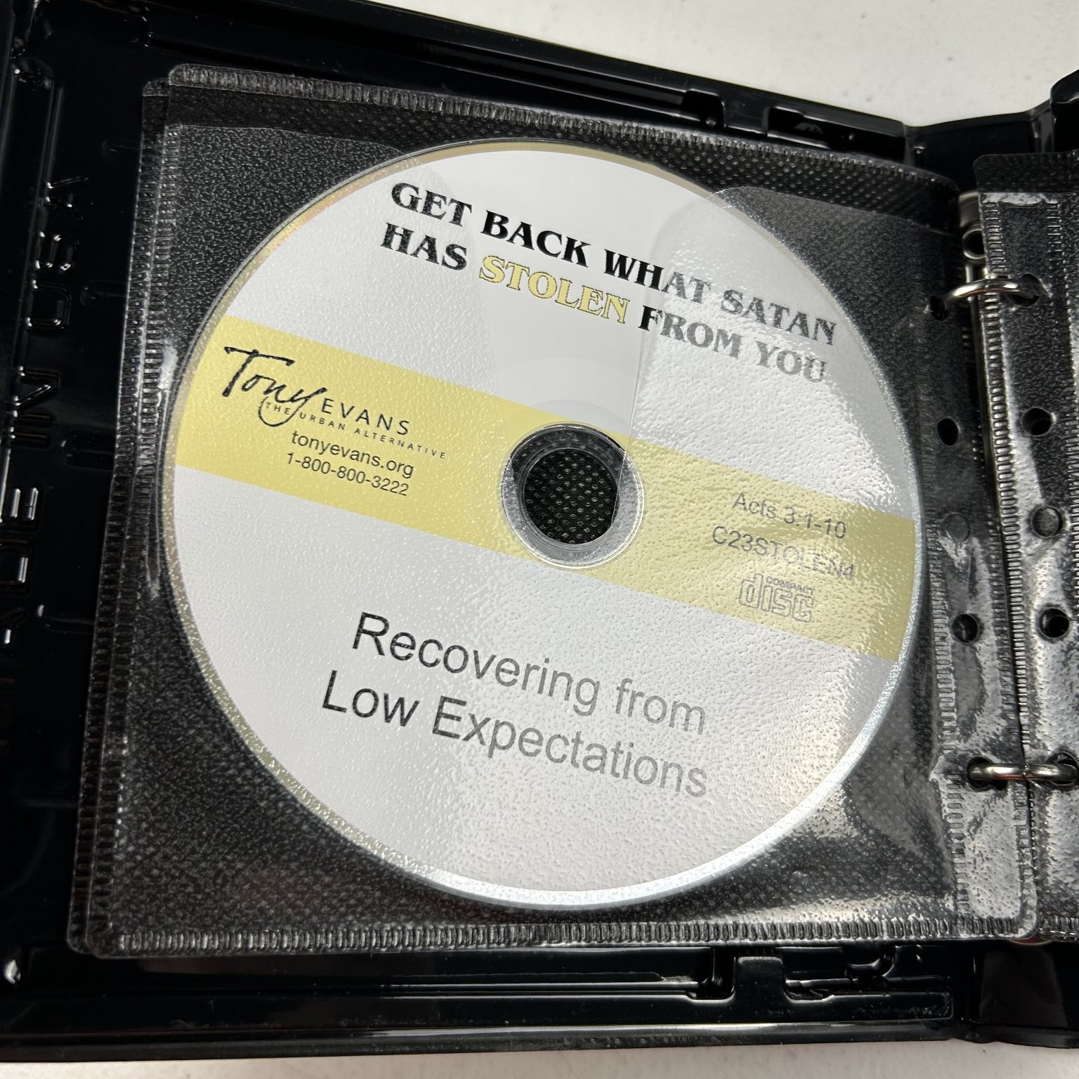 Get Back What Satan Has Stolen by Tony Evans Audiobook CDs 8 Discs