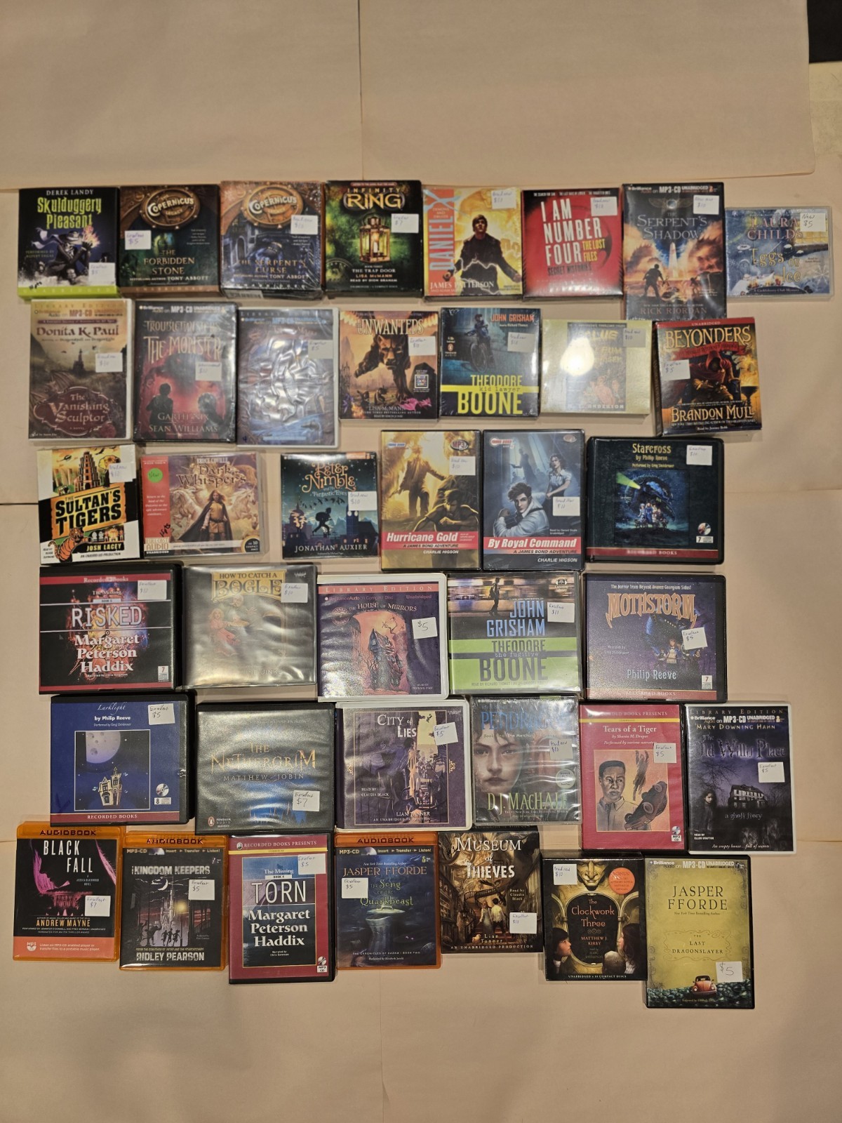 HUGE LOT OF 39 Audiobook young reader CD JUVENILE ADULT FICTION Louis Sachar +++