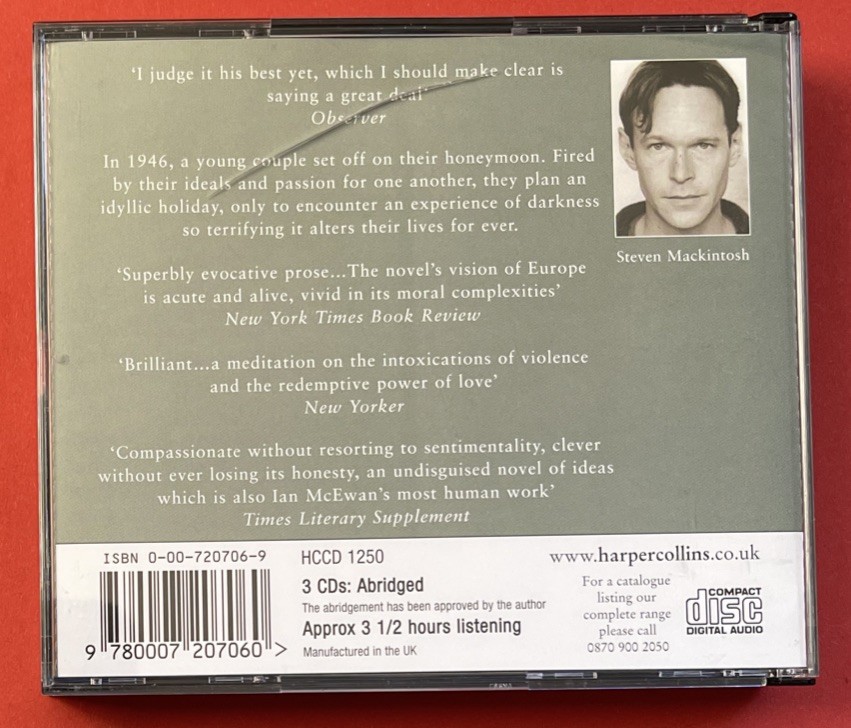 Black Dogs by Ian McEwan 2010 Audio Book 3x CD EB15