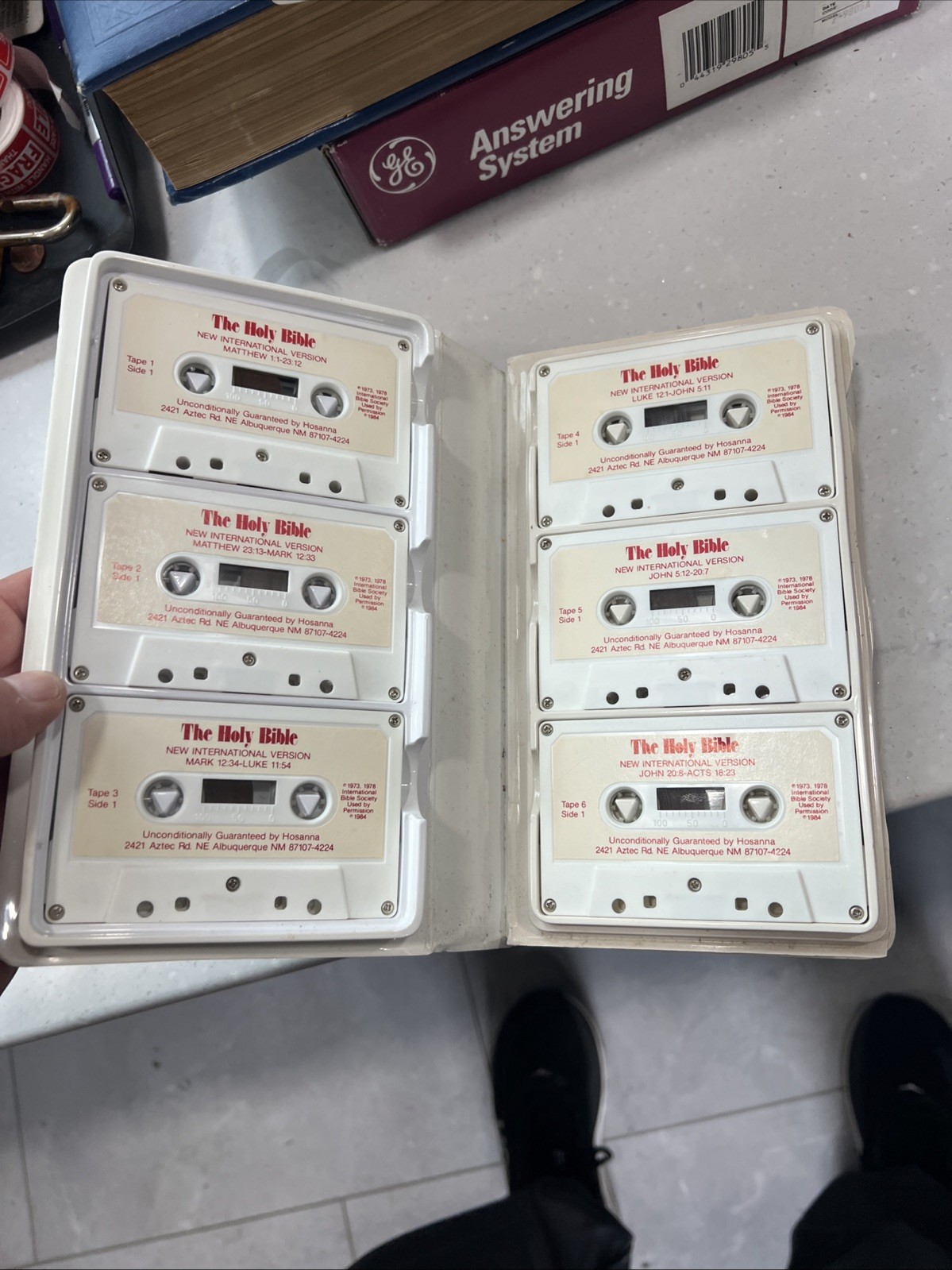 The Holy Bible 12 Cassette Tapes New International Version NIV New Testament