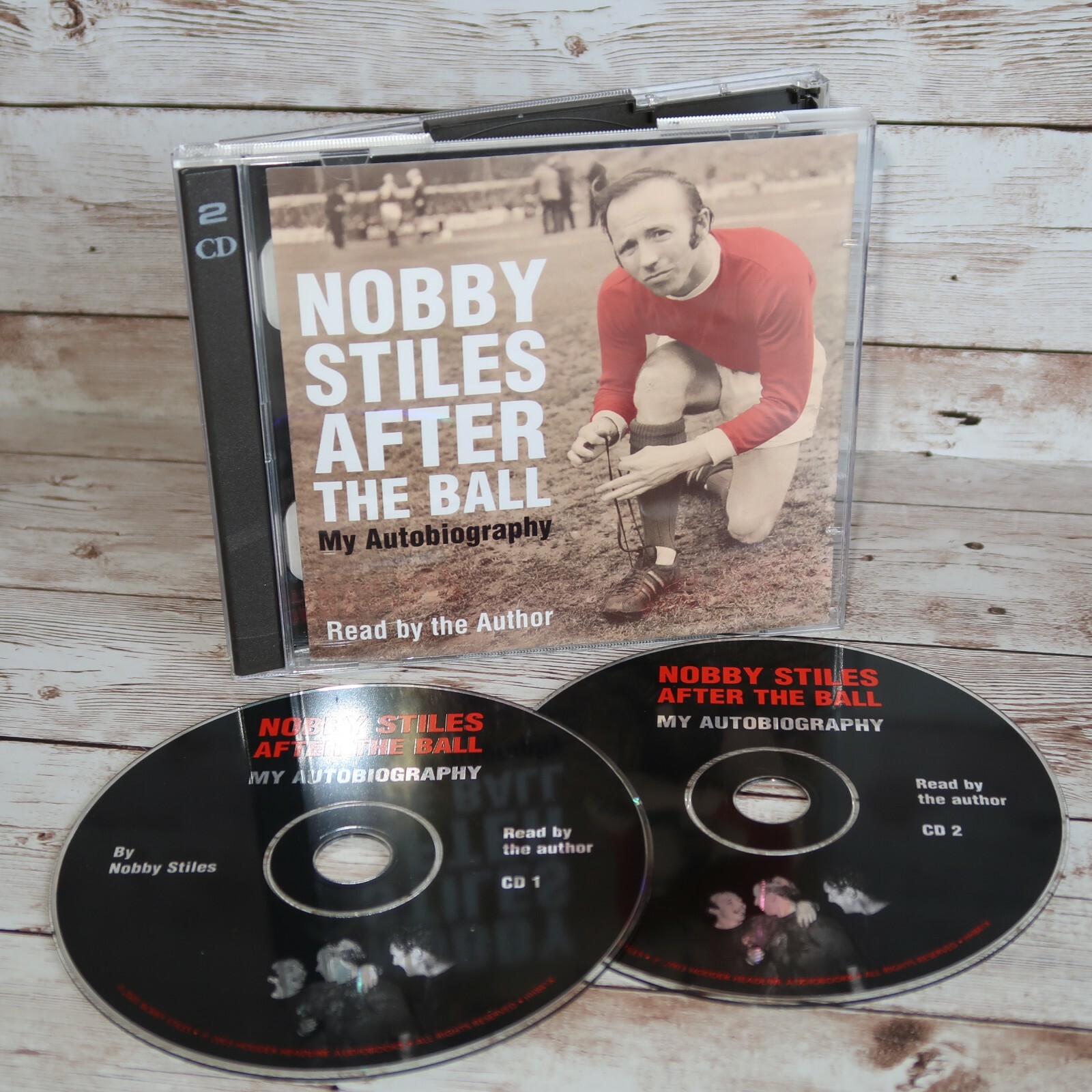 Nobby Stiles Football CD Audio CD Book 2 Disc Set Autobiography