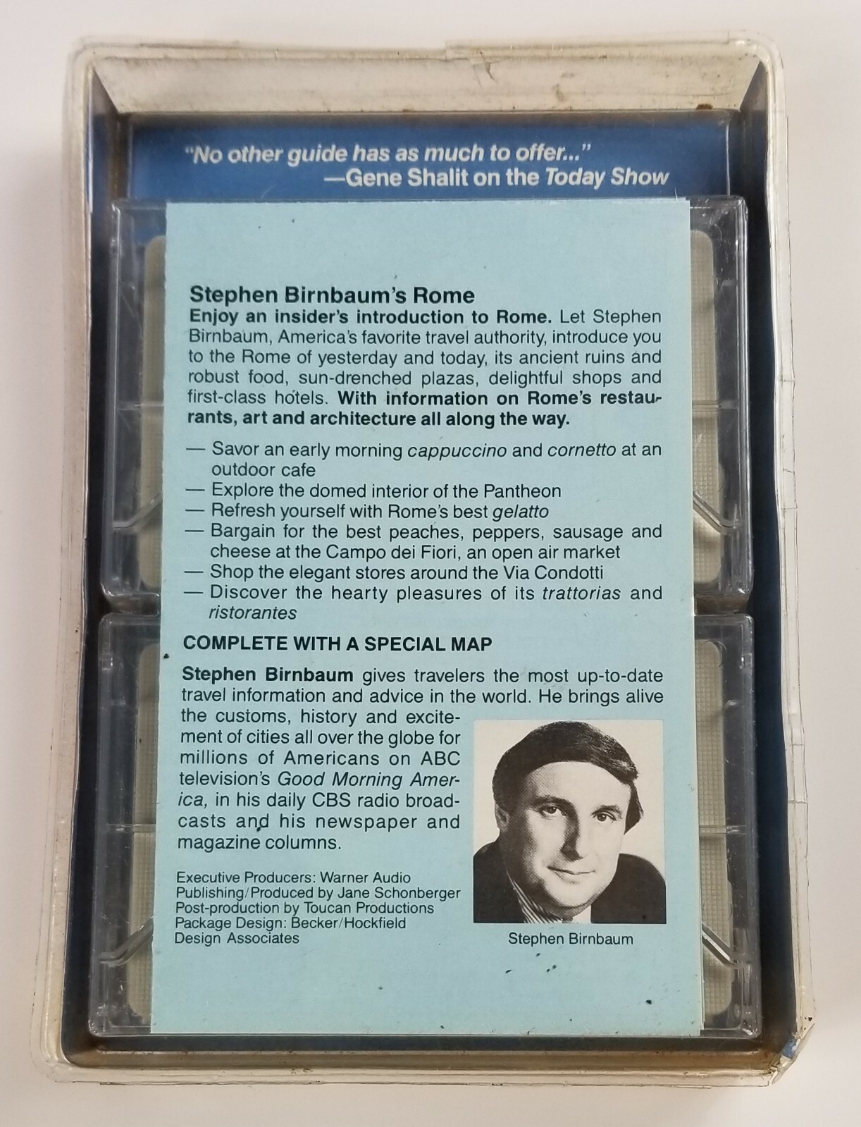 Stephen Birnbaums Rome A Travelers Companion Cassette Tape Audiobook